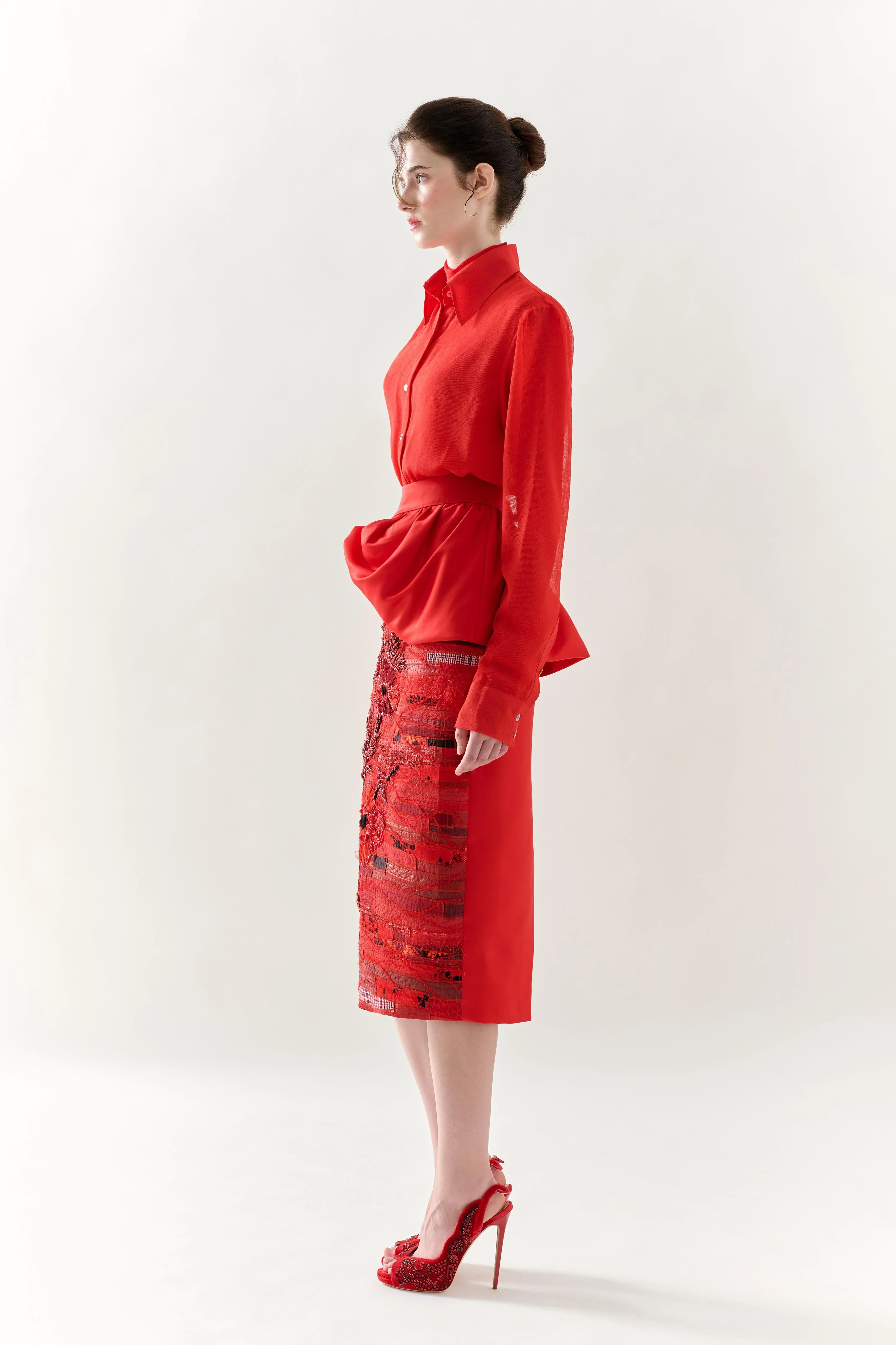 KHAAR | Scarlet Peplum Skirt - Image 4