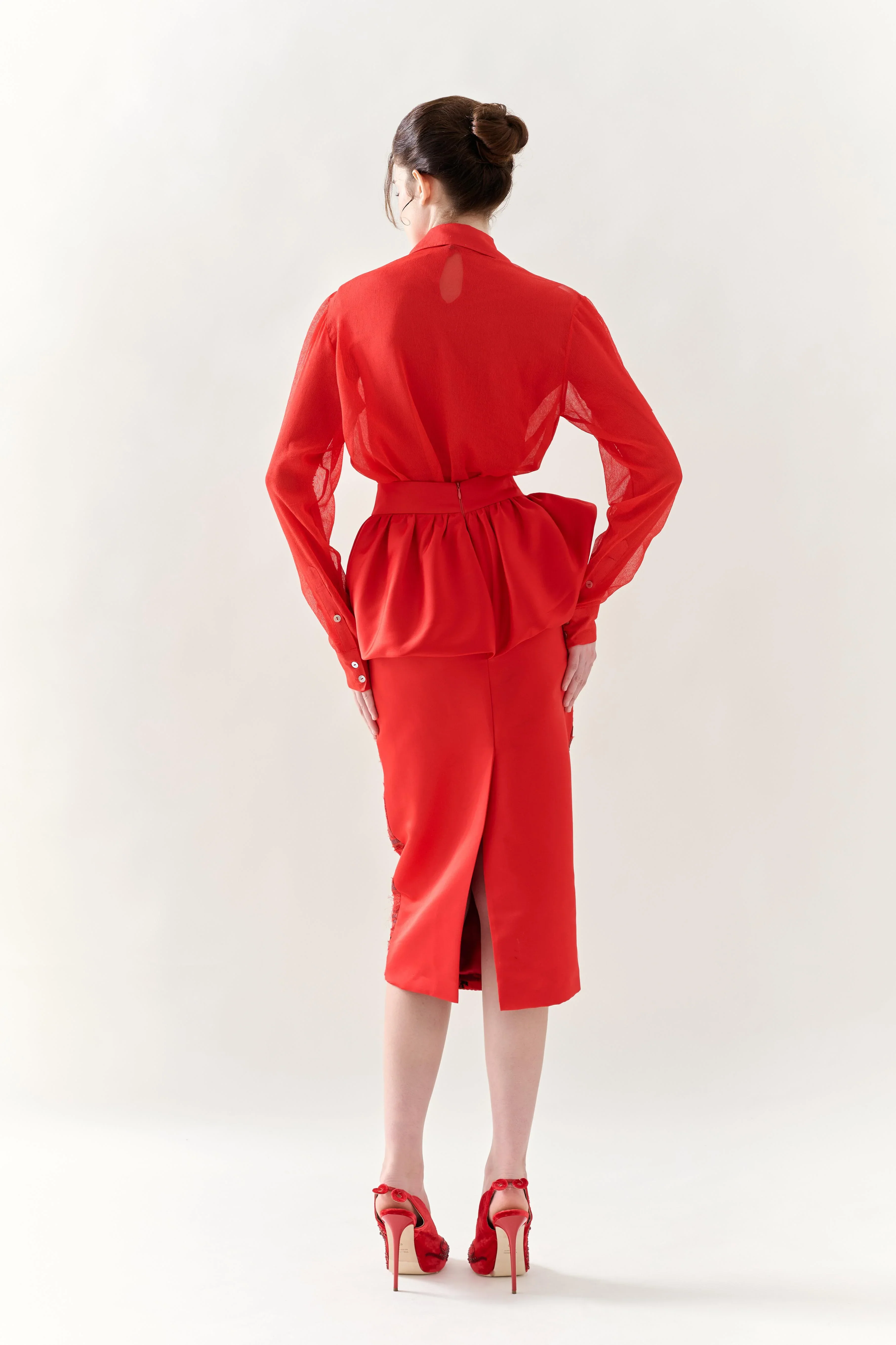 KHAAR | Scarlet Peplum Skirt - Image 5