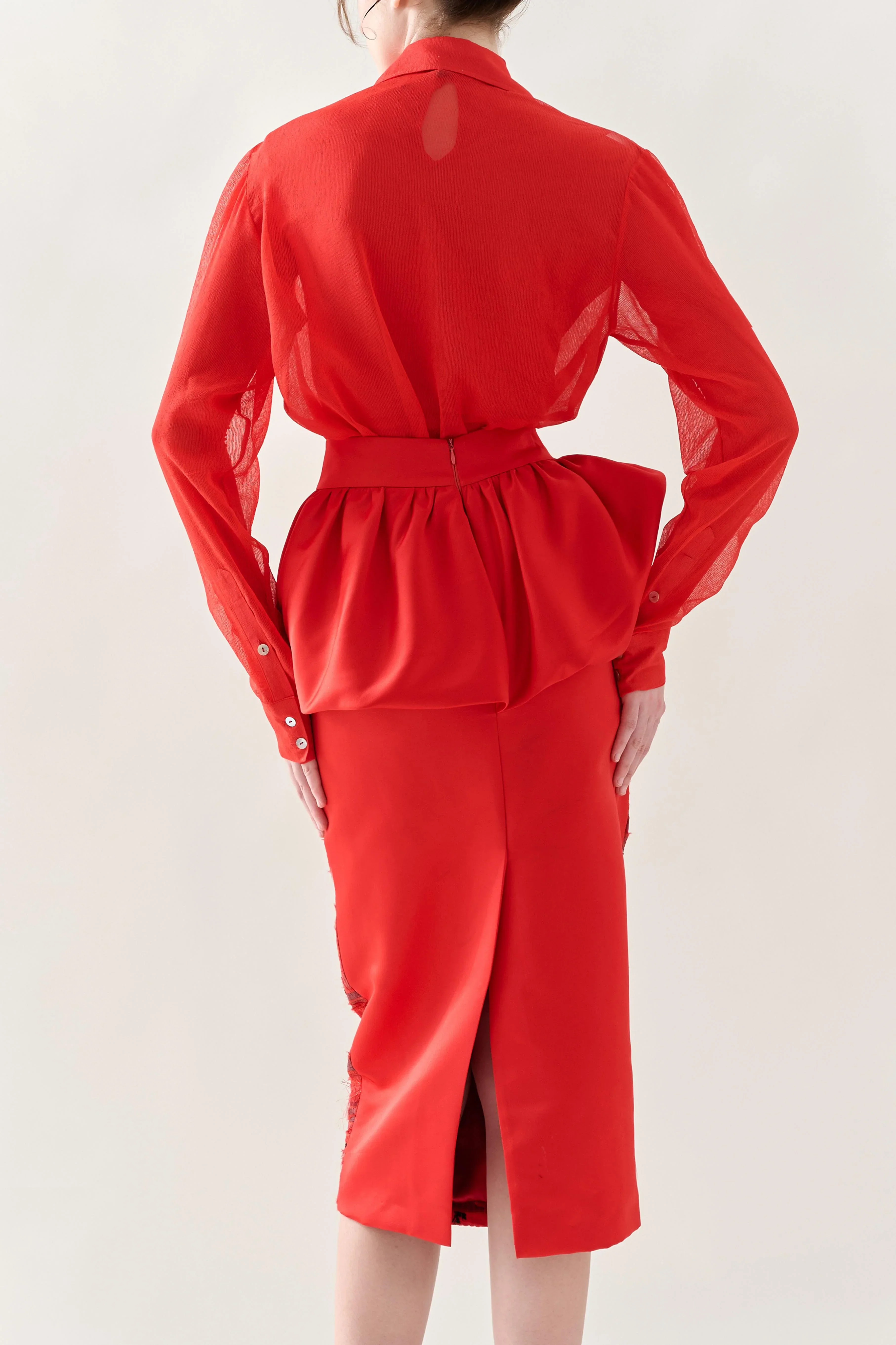 KHAAR | Scarlet Peplum Skirt - Image 6