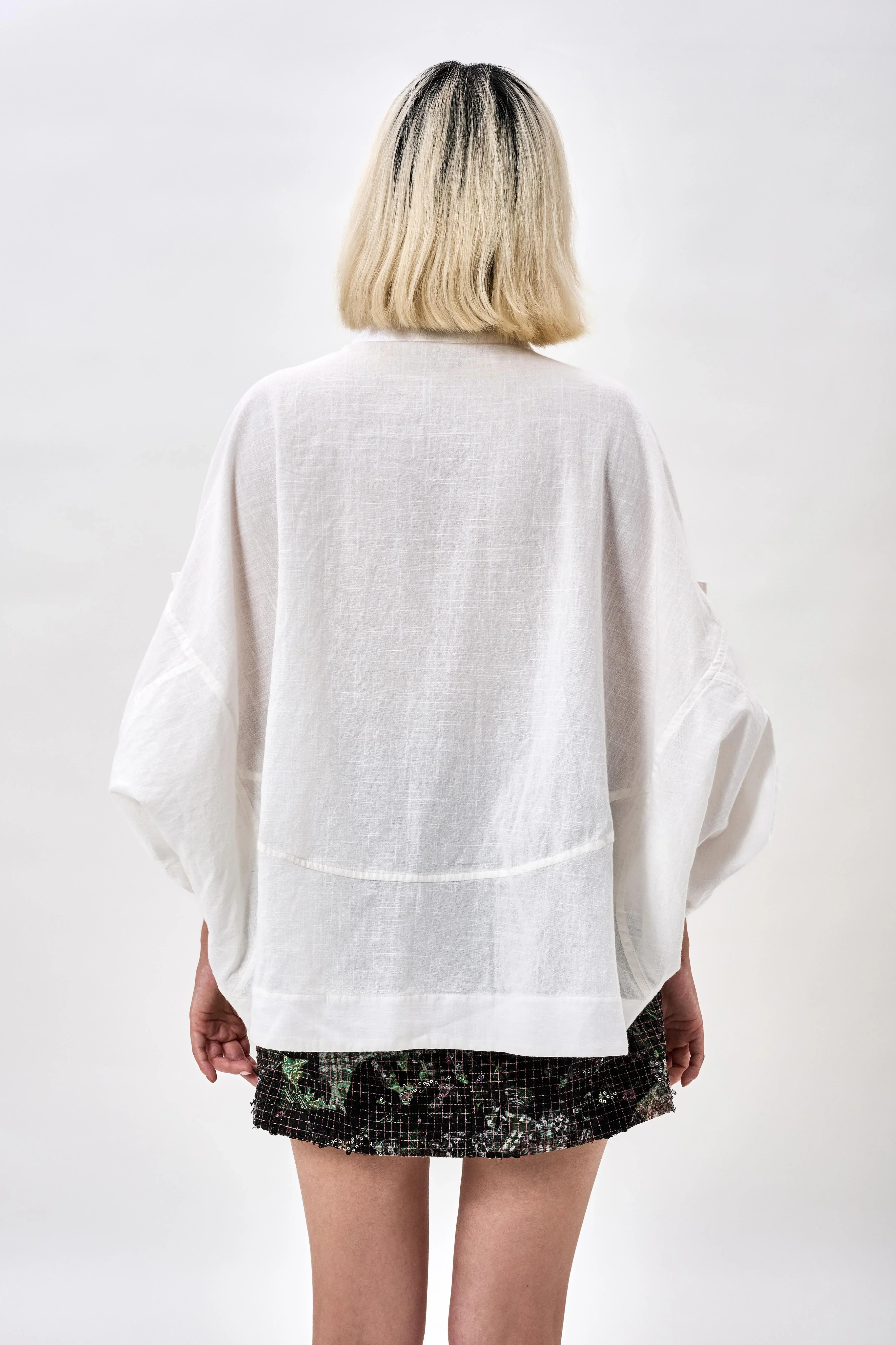 KHAAR | White Coral Crop Top - Image 5