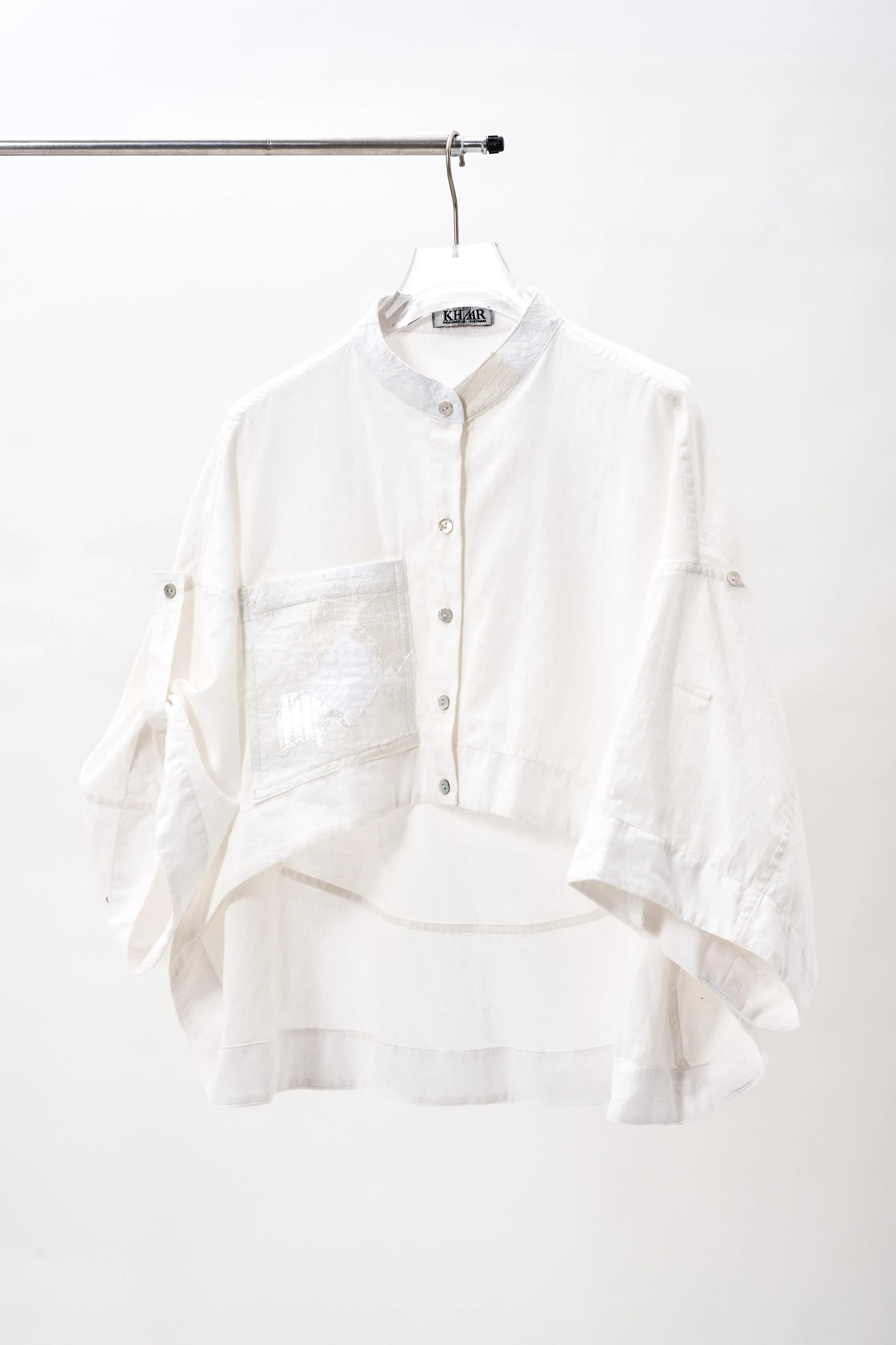 KHAAR | White Coral Crop Top - Image 6