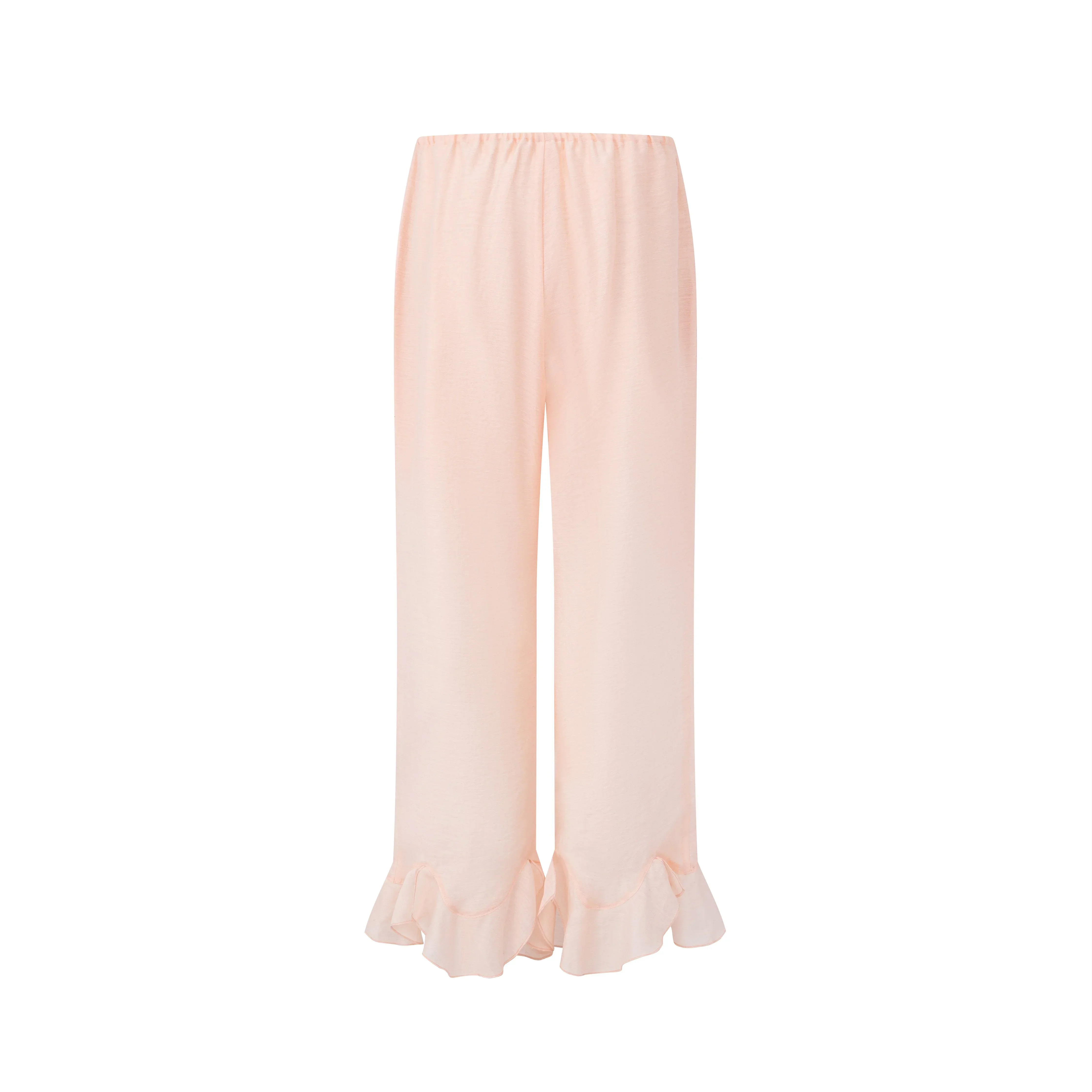 LAYERPLAN | Ara Ruffle Hem Tencel-Linen Pants - Image 3