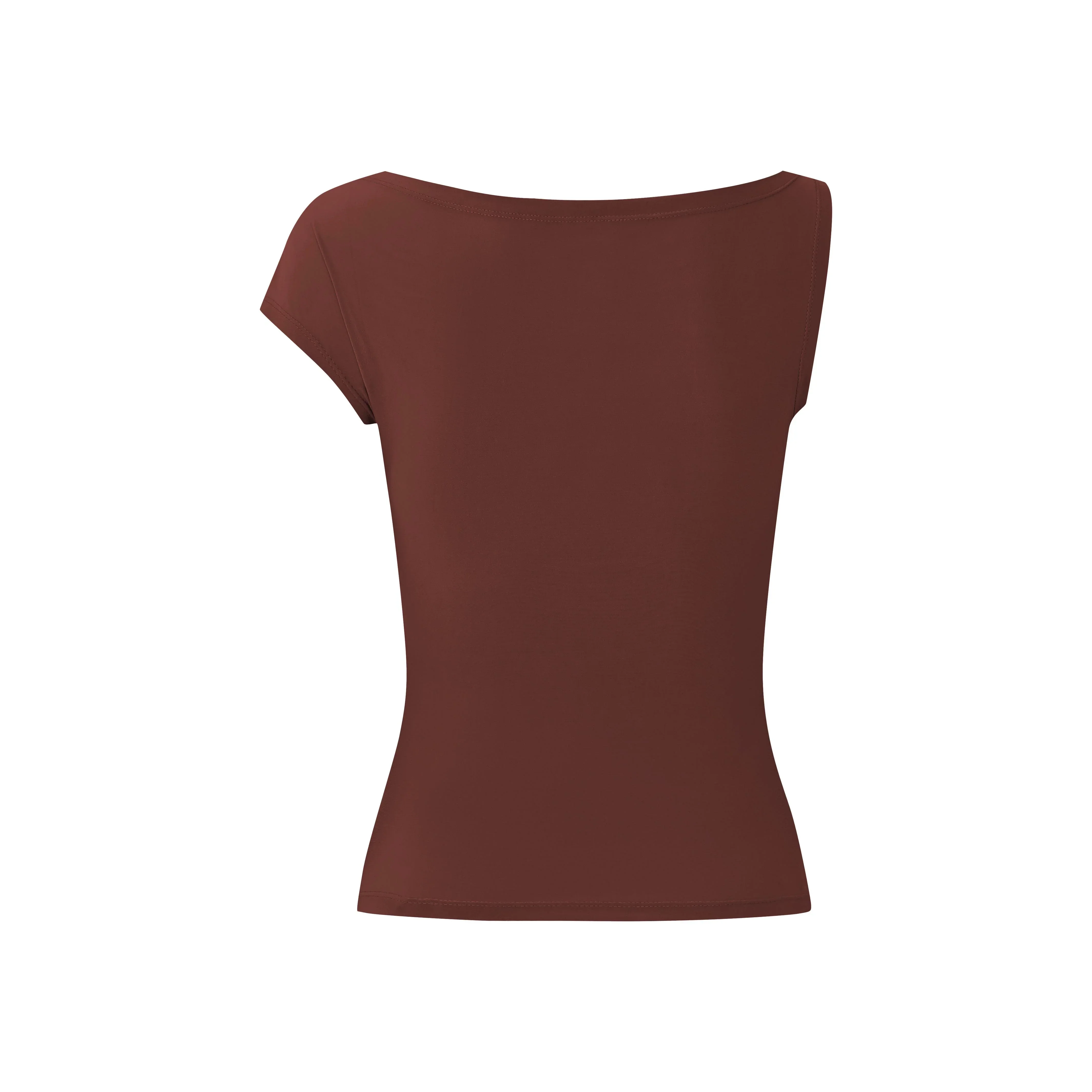 LAYERPLAN | Cotton Stretch Esmé Asymmetric T-Shirt Top - Image 6