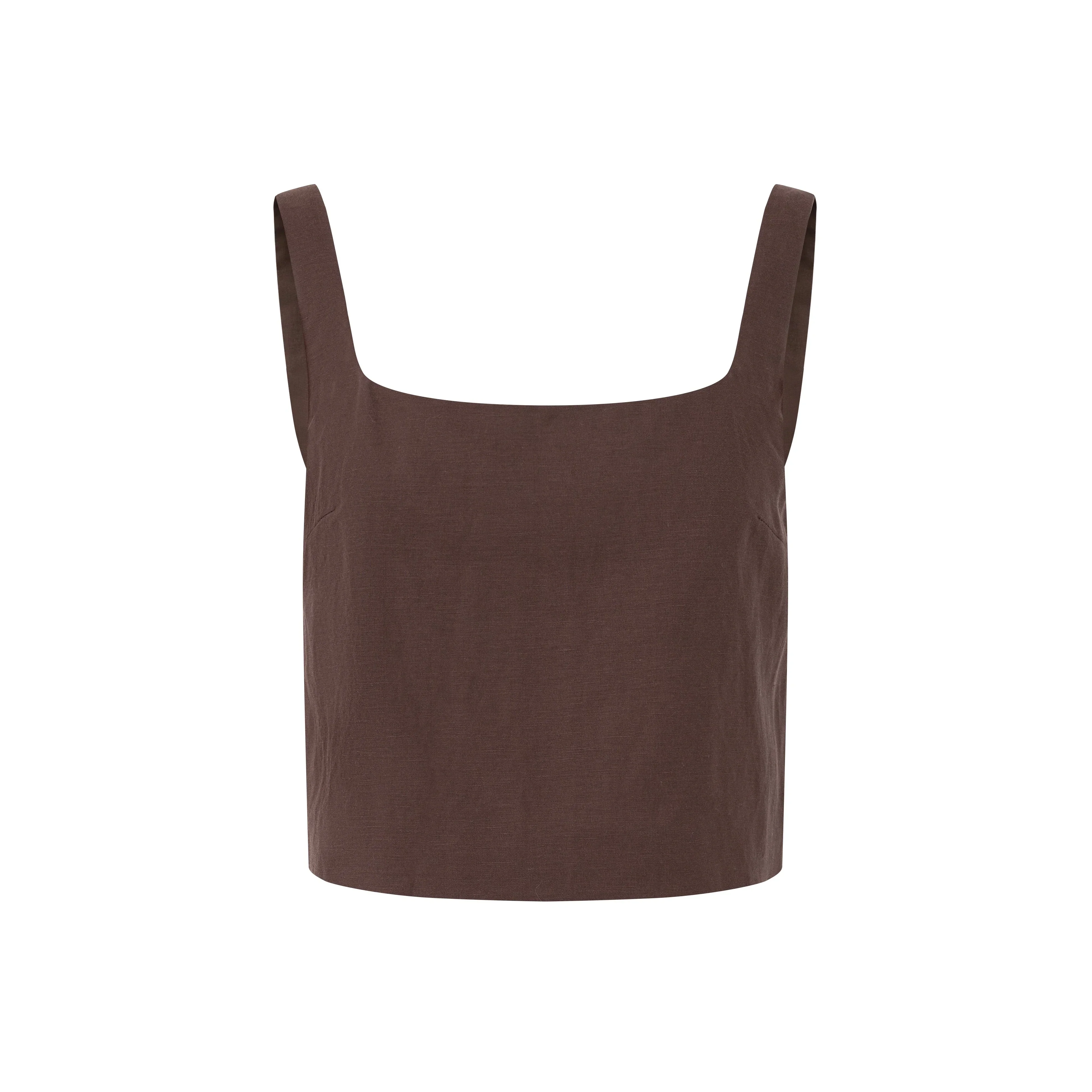 LAYERPLAN | Evara Linen Crop Top - Image 3