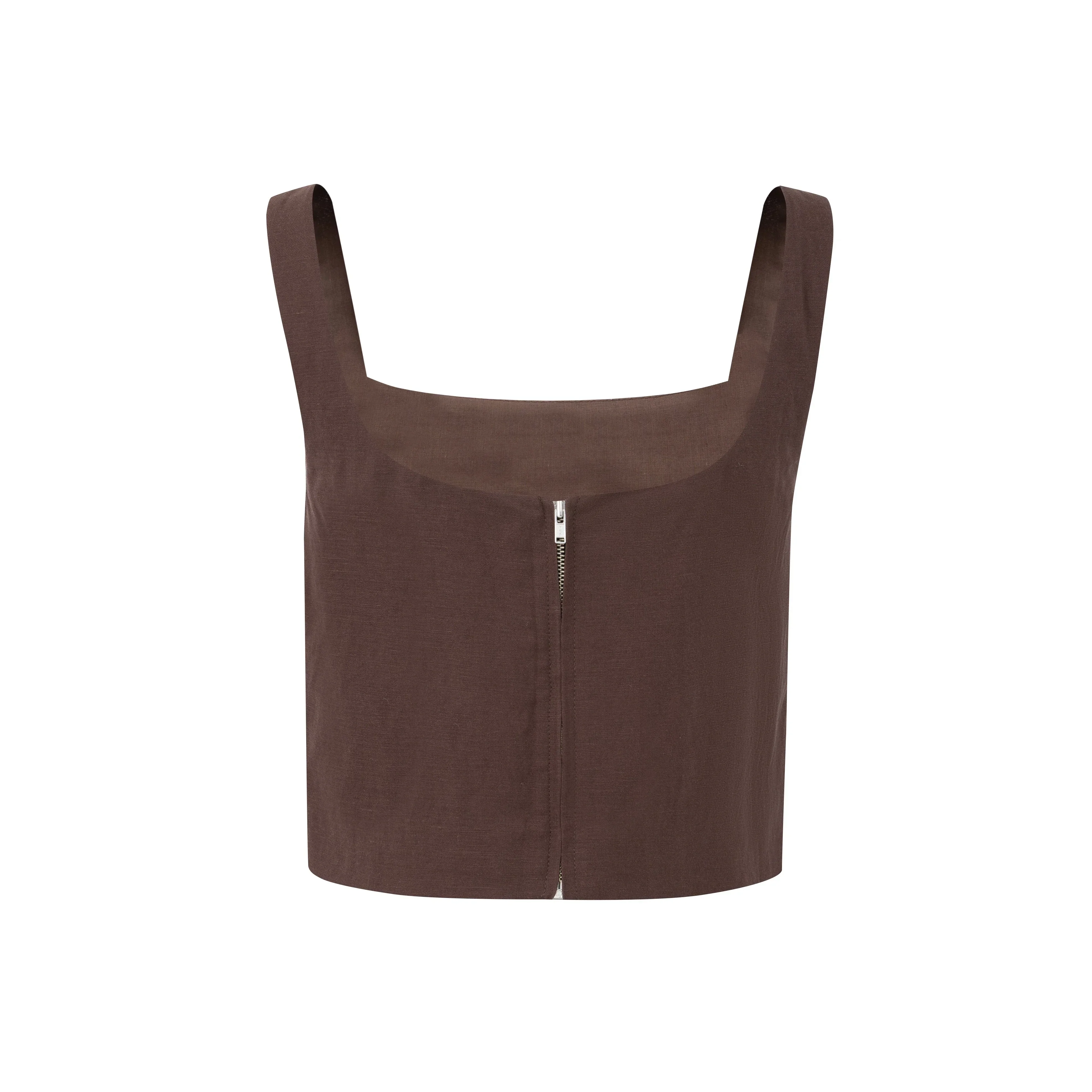 LAYERPLAN | Evara Linen Crop Top - Image 4