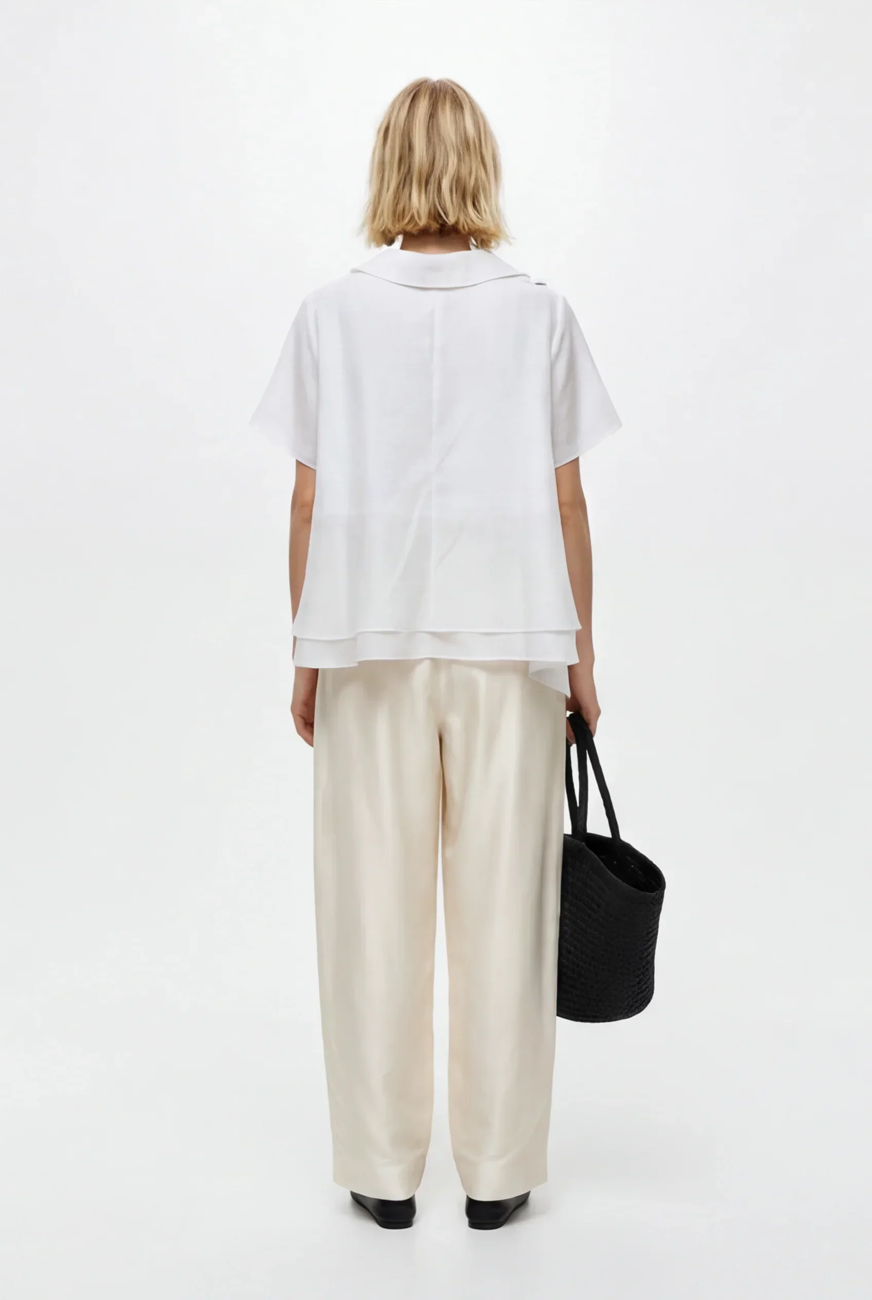 LAYERPLAN | Isle Luster Cotton Drawstring Trousers - Image 4