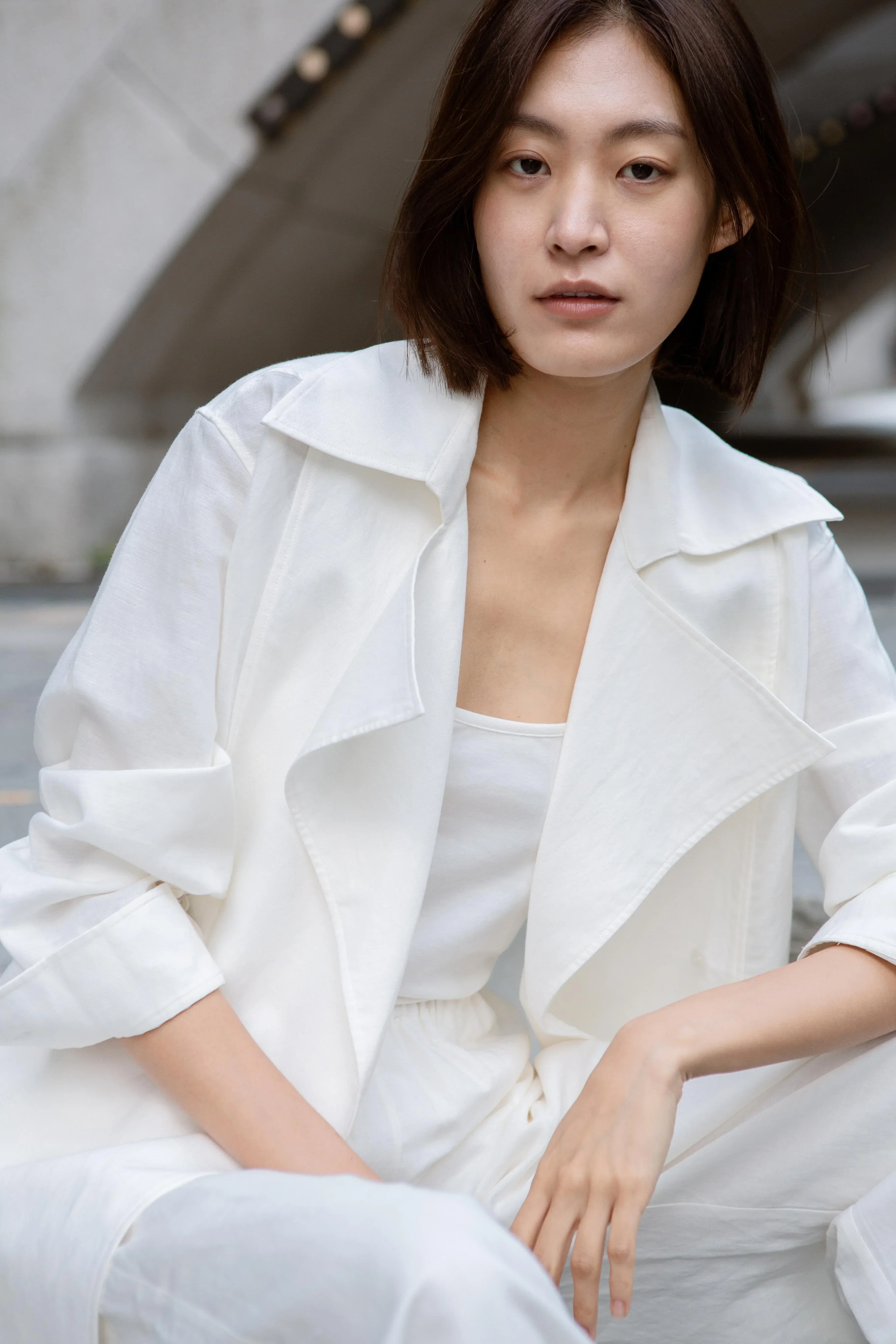 LAYERPLAN | Liora Linen Double-Breasted Shirt Jacket - Image 8