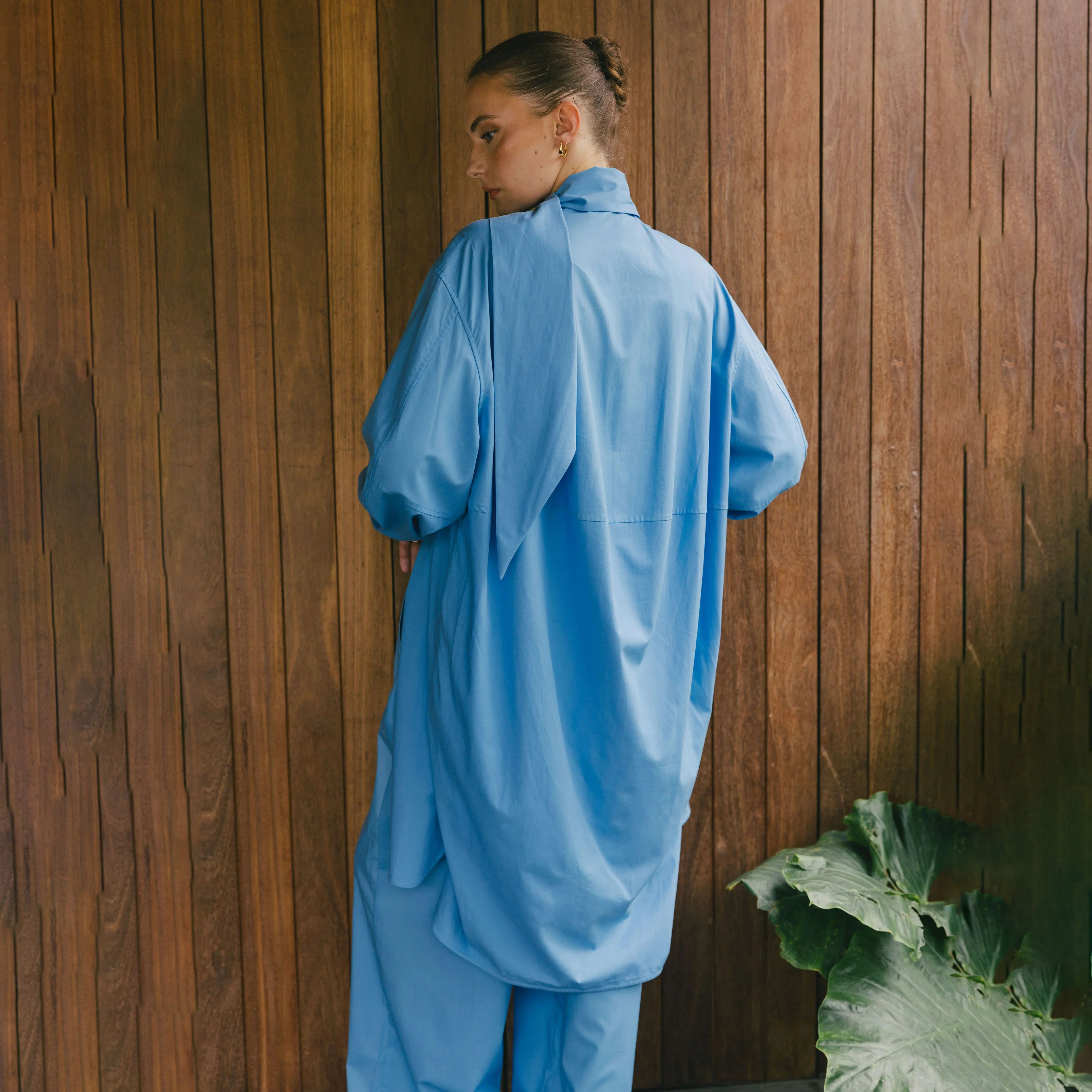 LAYERPLAN | Marina Scarf Collar Shirt Dress - Image 3