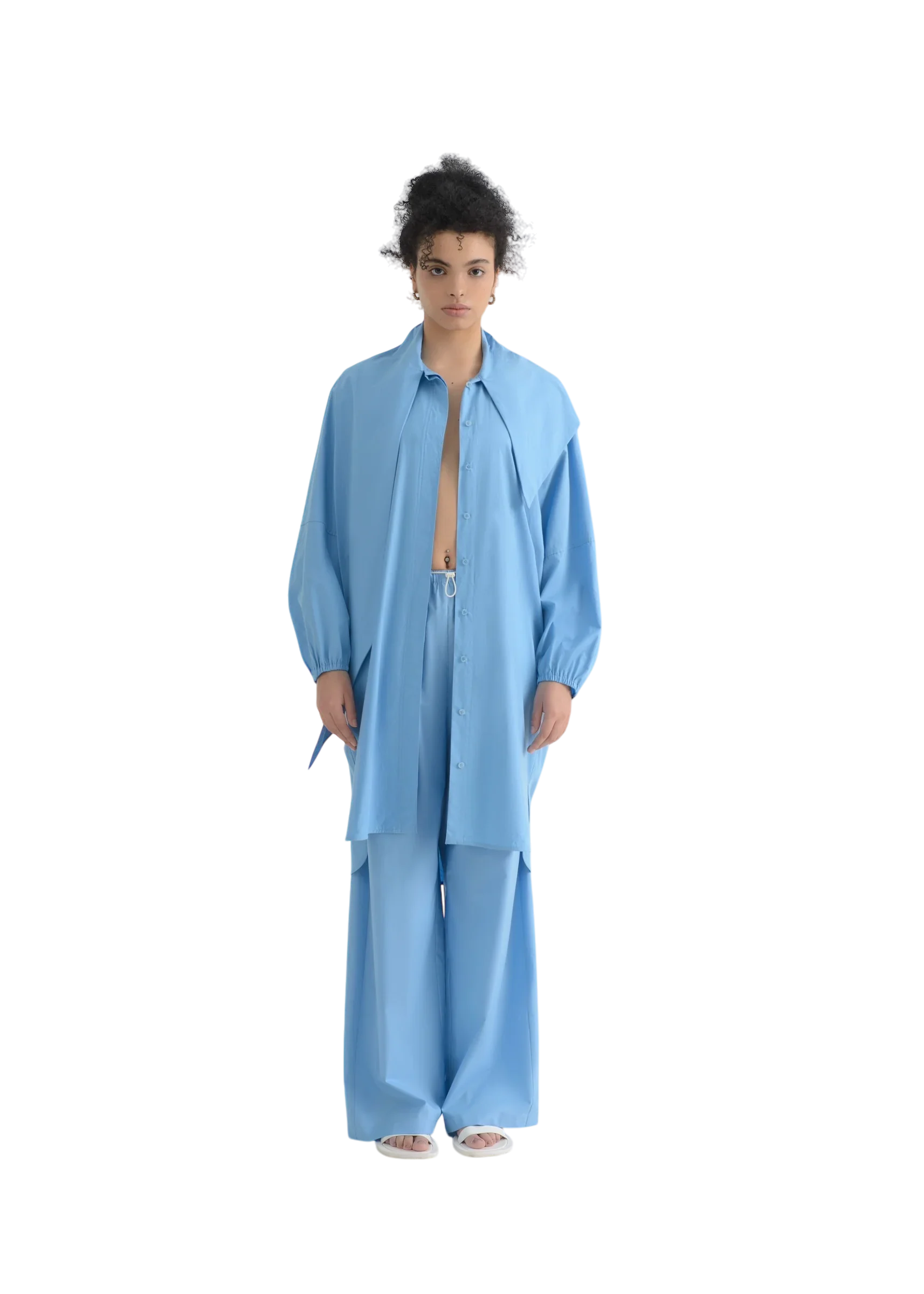 LAYERPLAN | Marina Scarf Collar Shirt Dress - Image 9