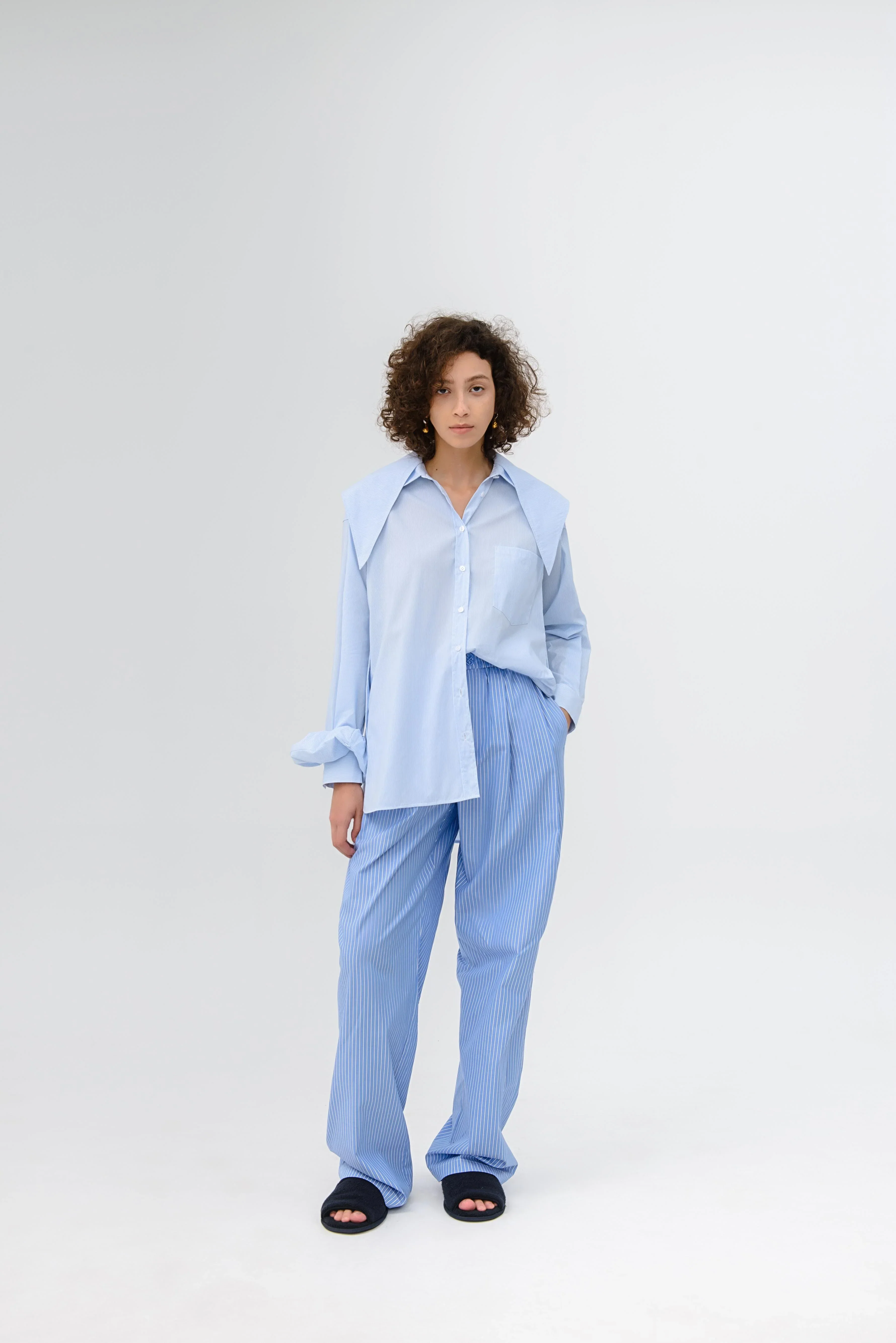 LAYERPLAN | Mira Embroidered Striped Cotton Three-Piece Set - Image 10