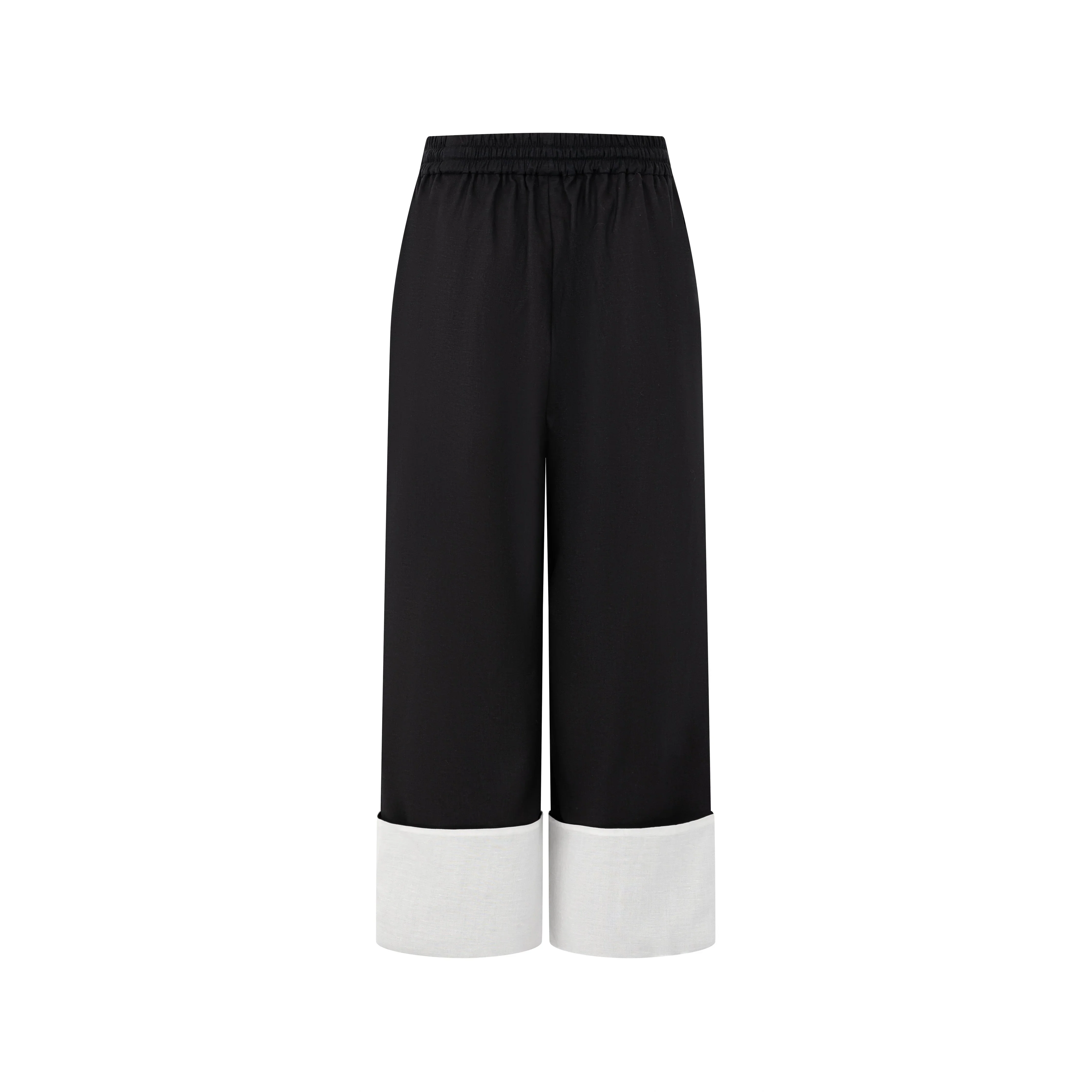 LAYERPLAN | Zerin Contrast Linen Drawstring Pants - Image 6
