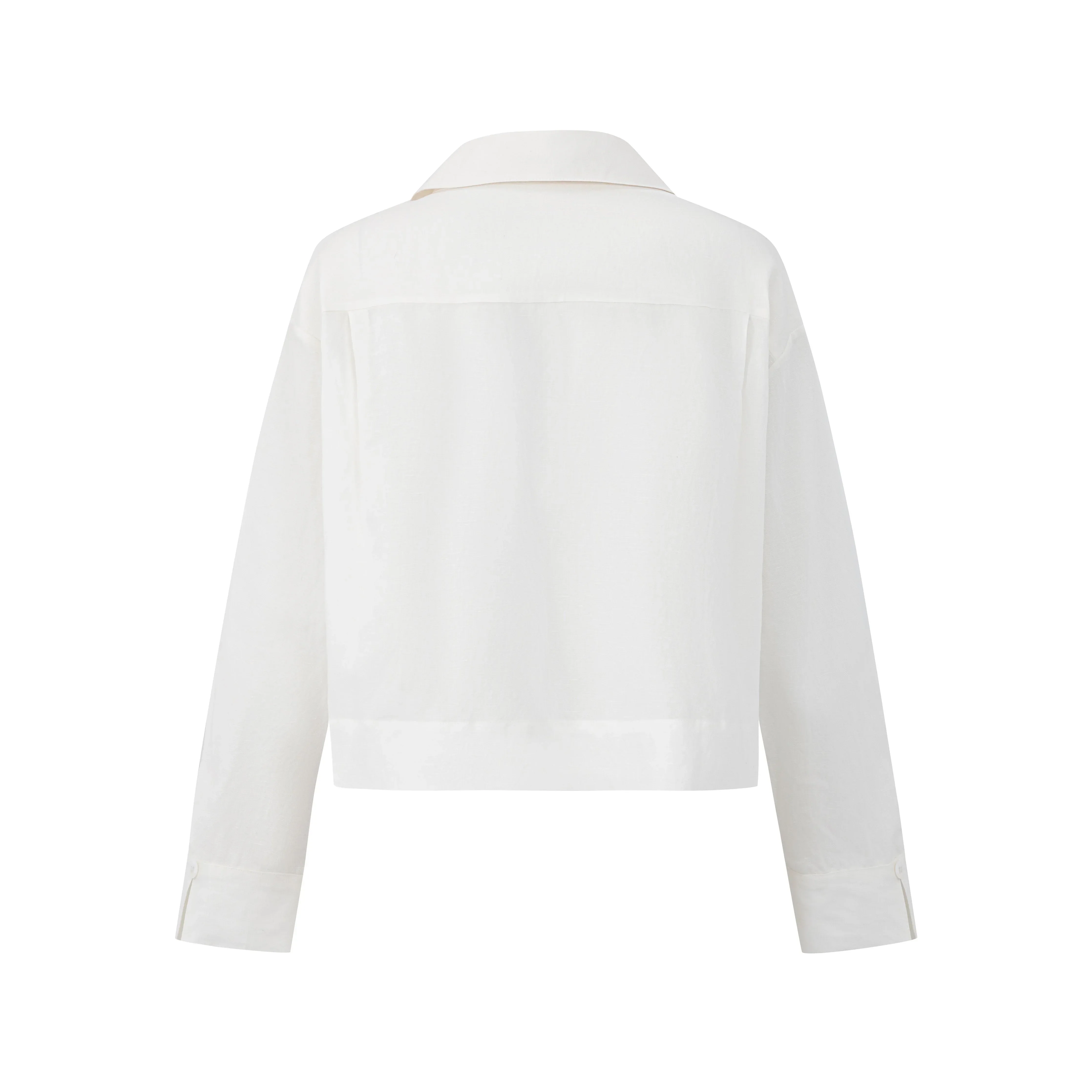 LAYERPLAN | Zerin Cropped Linen Shirt - Image 5
