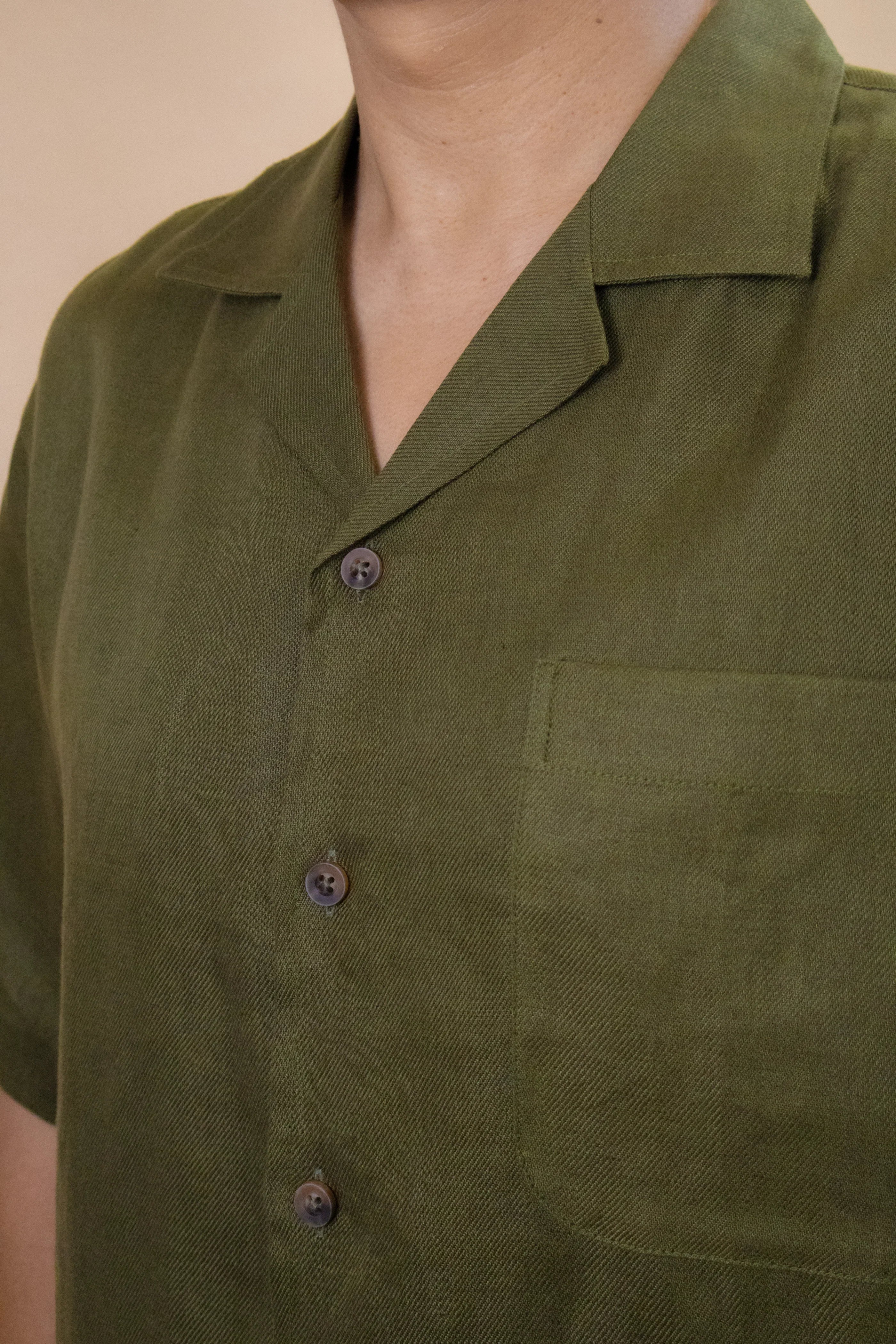 DUXTON | Linen Relaxed Fit Camp Collar Shirt - Image 9