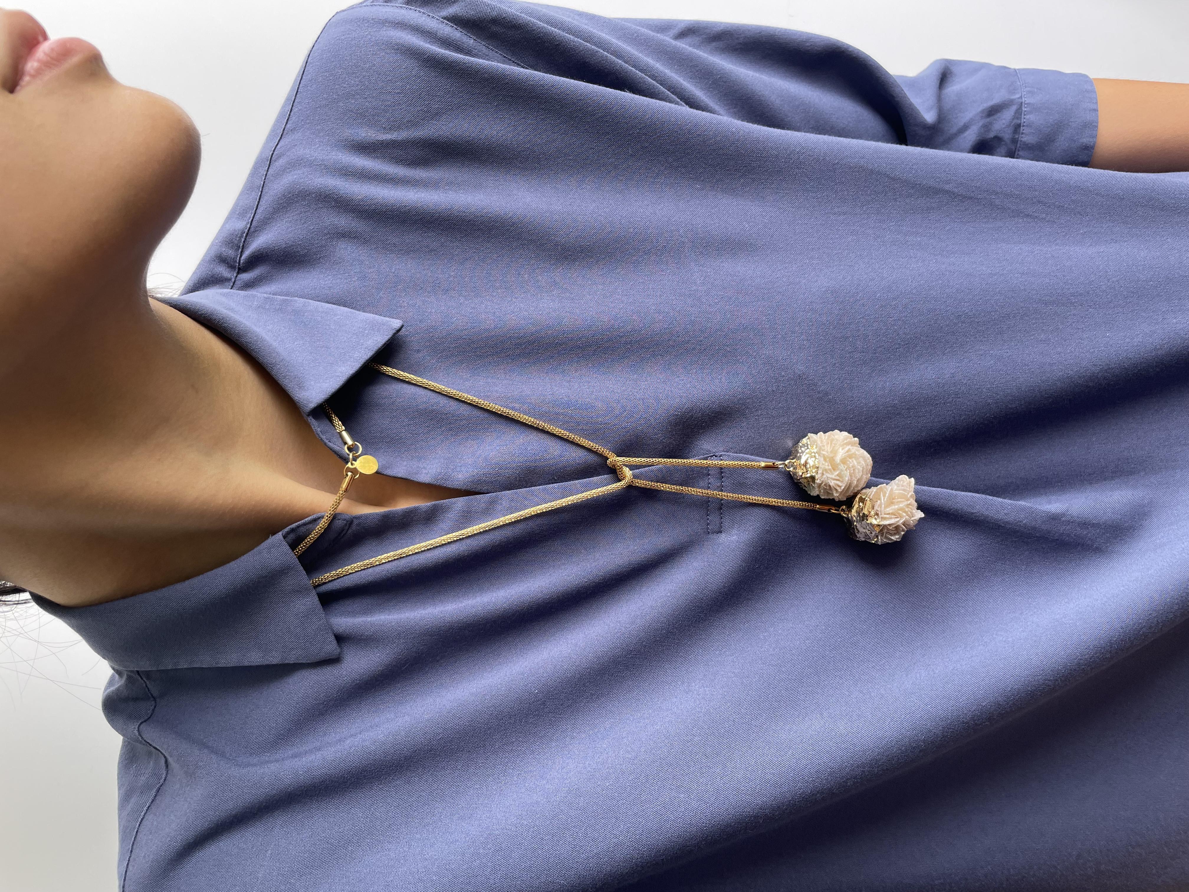 MARILYN TAN JEWELLERY | Desert Rose Gold Lariat Chain Necklace - Image 3