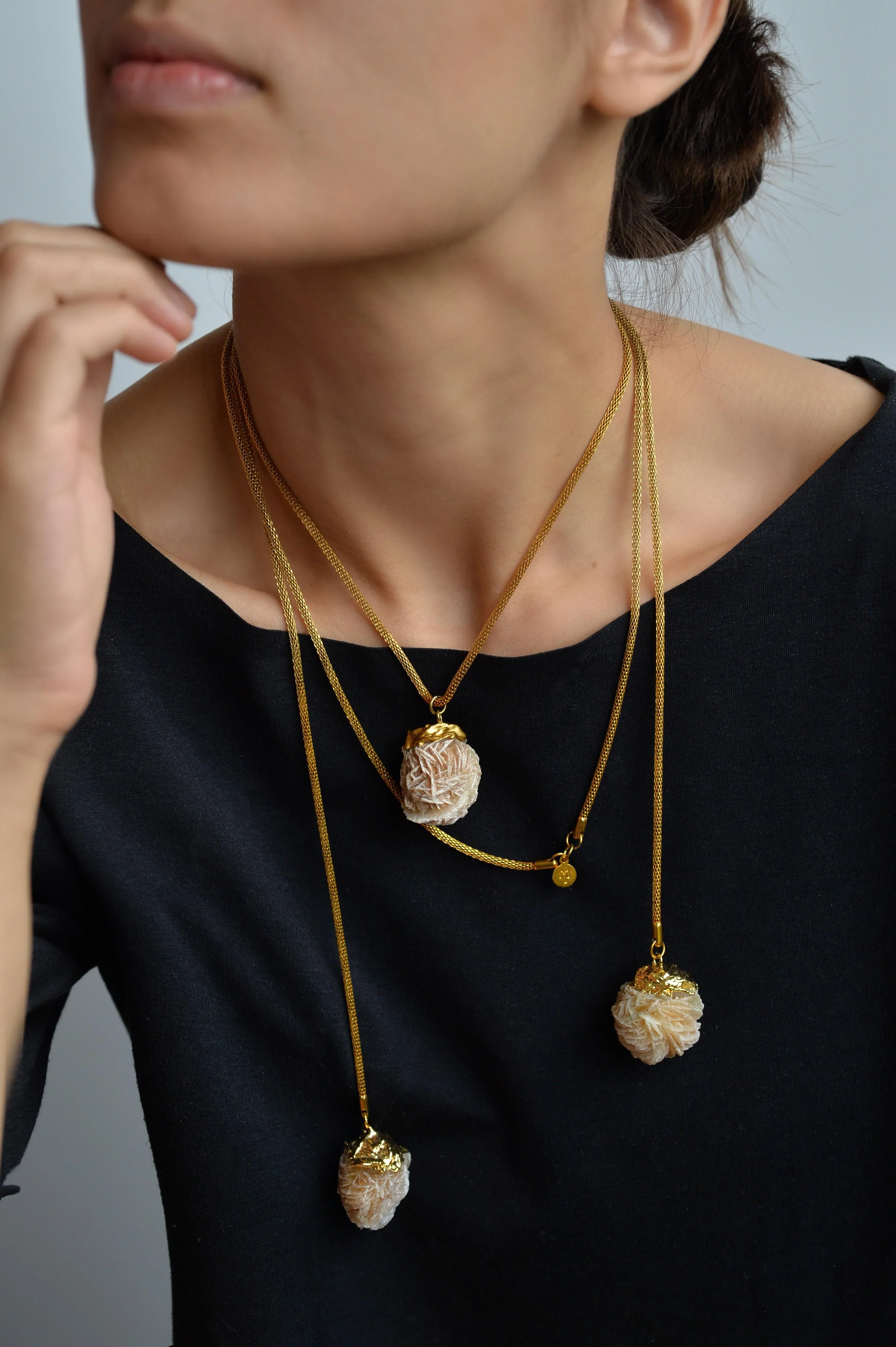 MARILYN TAN JEWELLERY | Desert Rose Gold Lariat Chain Necklace - Image 5