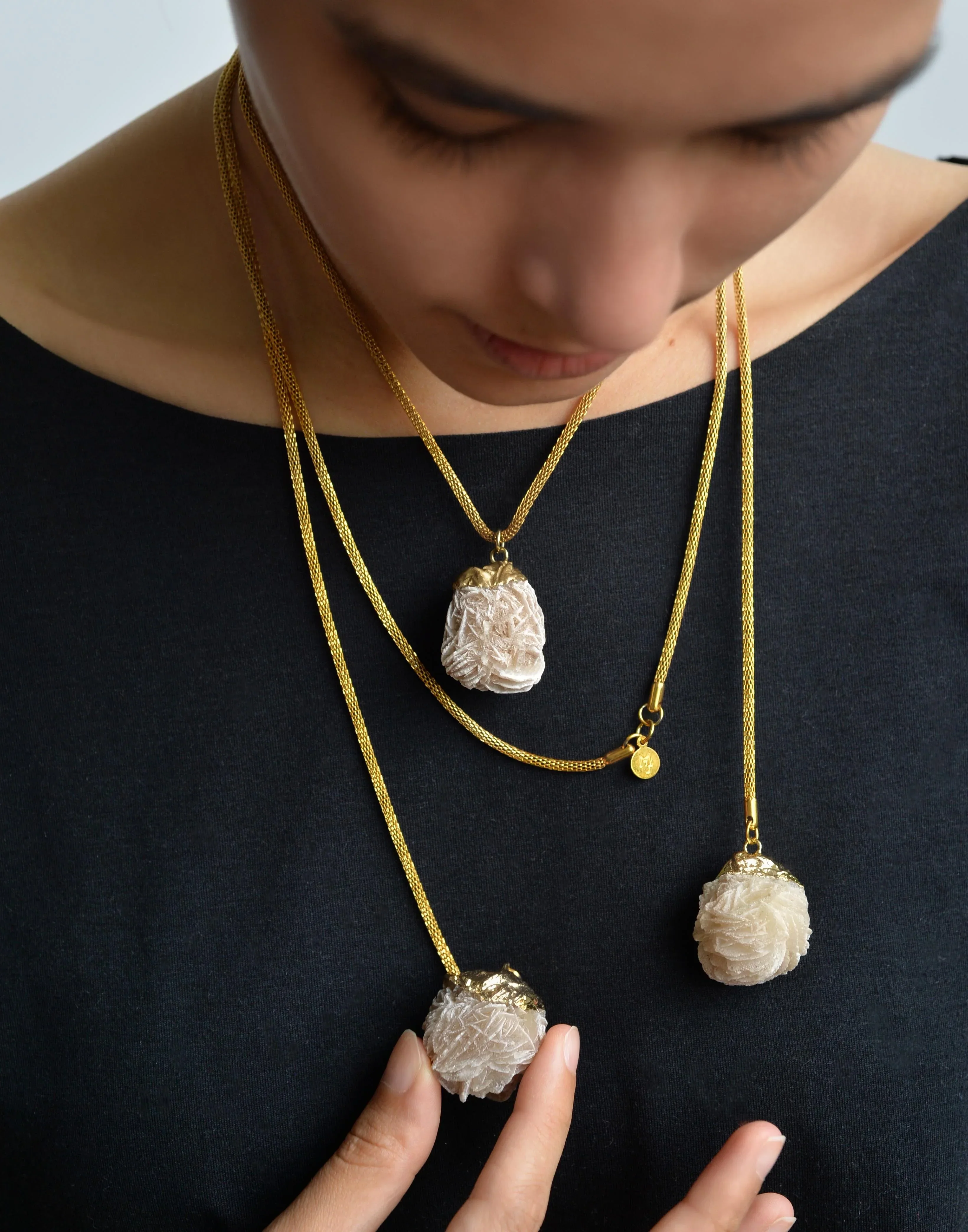 MARILYN TAN JEWELLERY | Desert Rose Gold Lariat Chain Necklace - Image 6