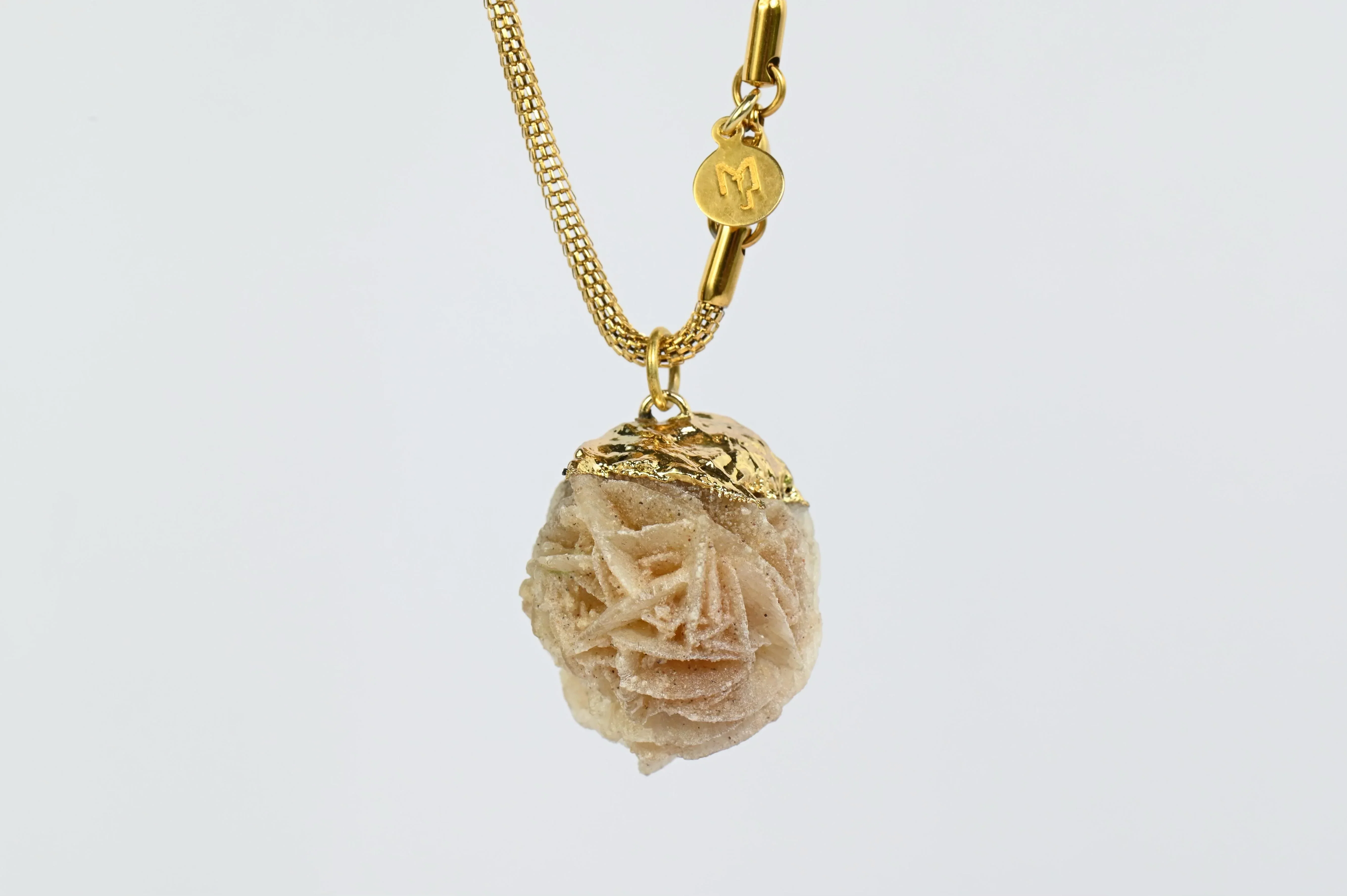 MARILYN TAN JEWELLERY | Desert Rose Natural Gemstone Pendant Necklace In Gold