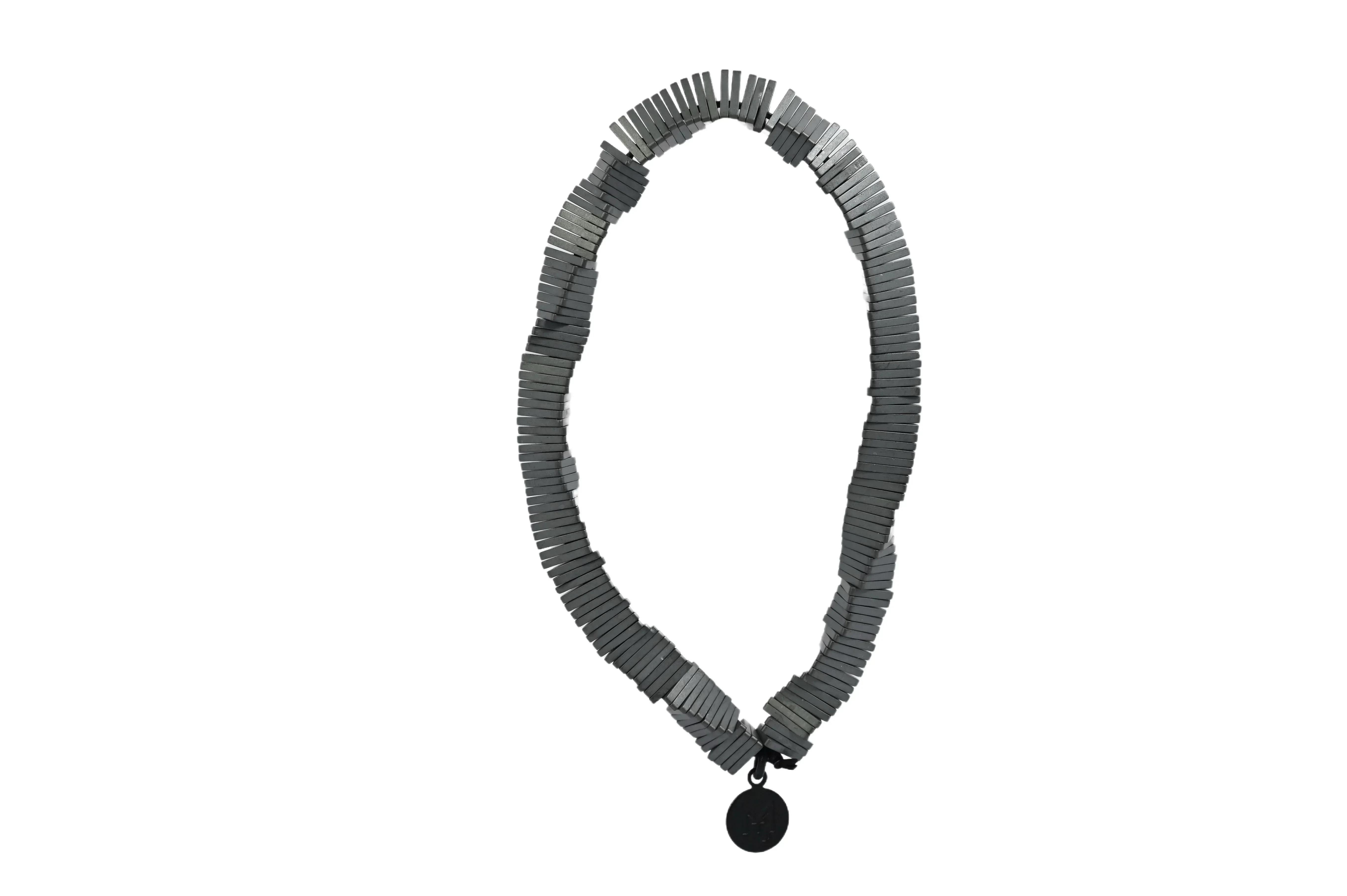 MARILYN TAN JEWELLERY | Kinetic Hematite Gemstone Elastic Bracelet - Image 4