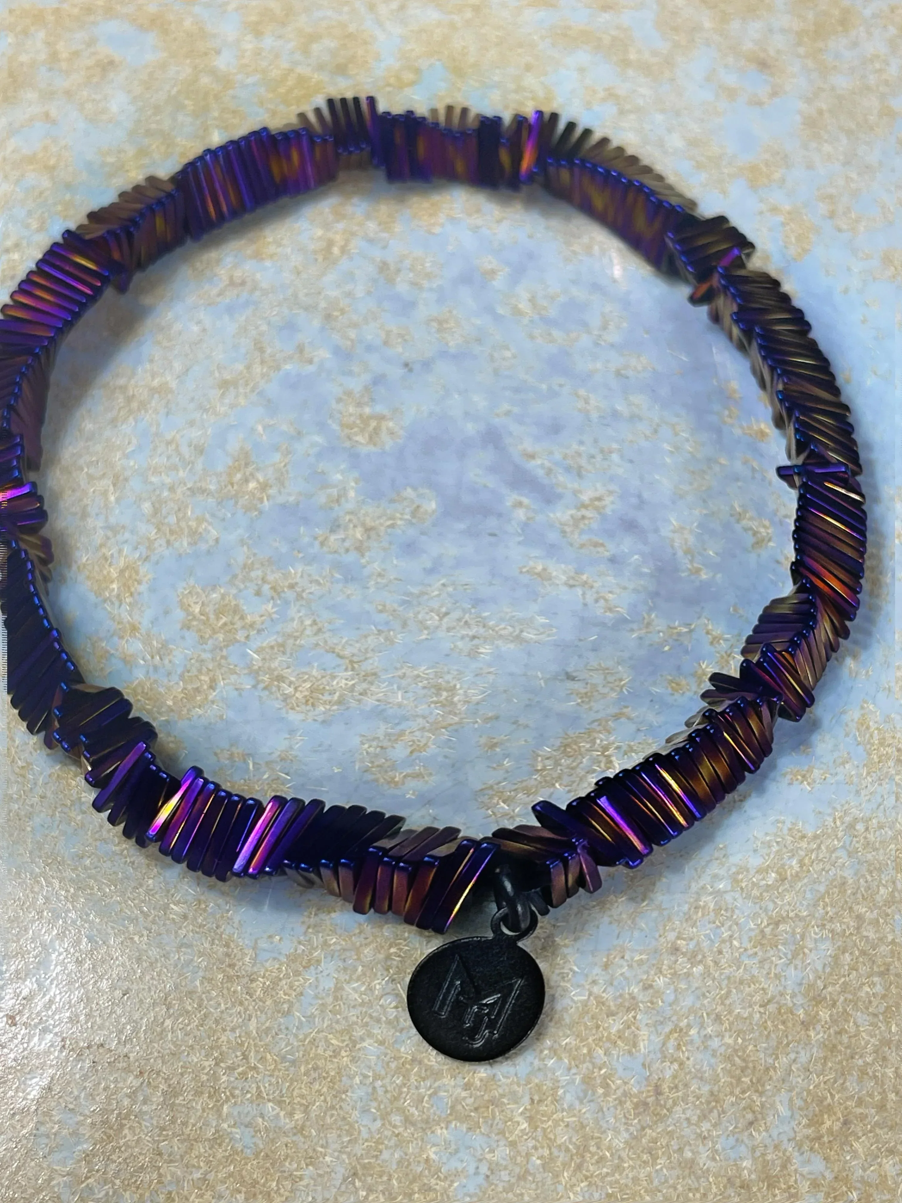 MARILYN TAN JEWELLERY | Kinetic Hematite Gemstone Elastic Bracelet - Image 7