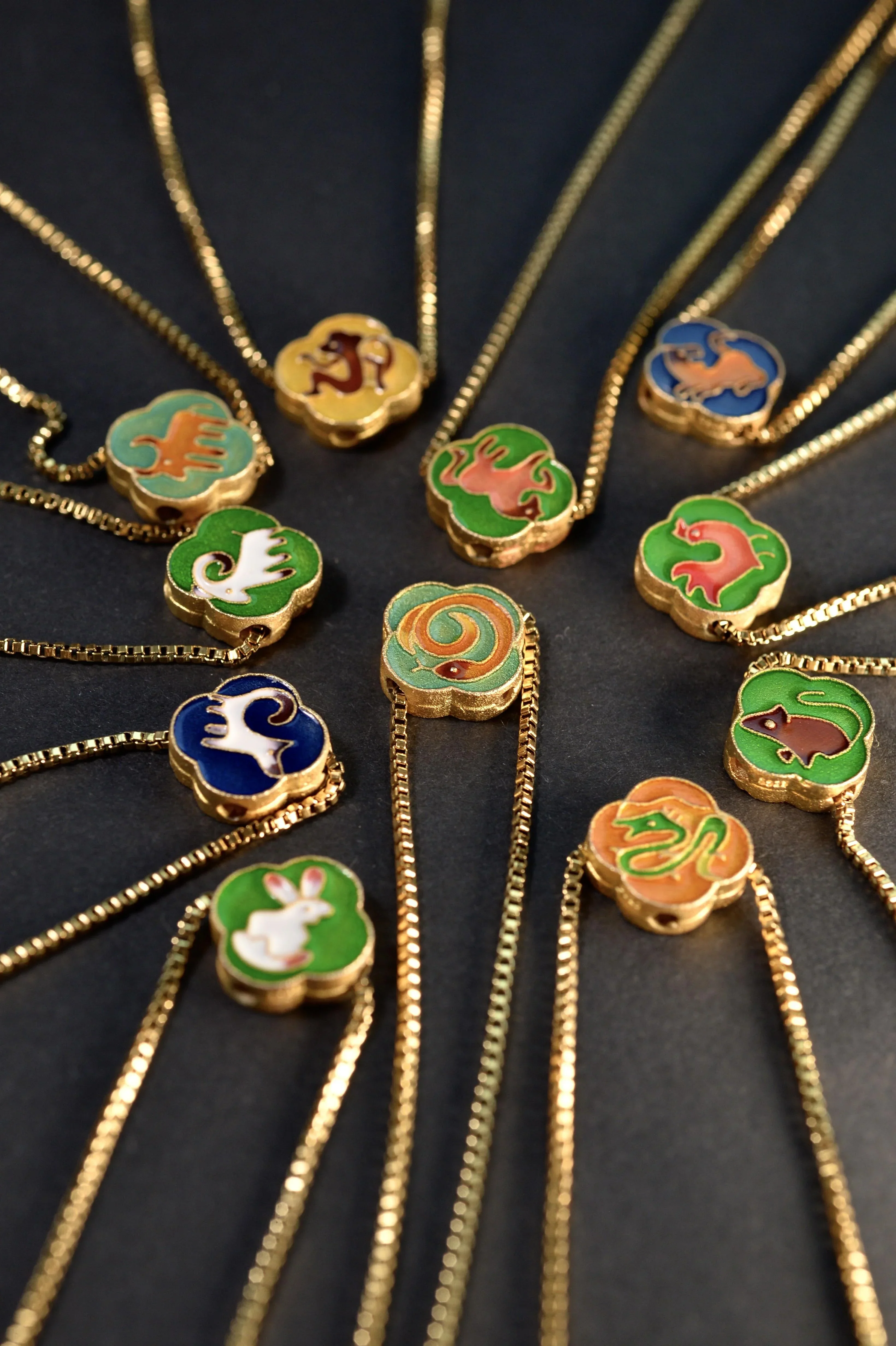 MARILYN TAN JEWELLERY | Lucky Zodiac Gold Chain Pendant Necklace With Enamel Charm - Image 25