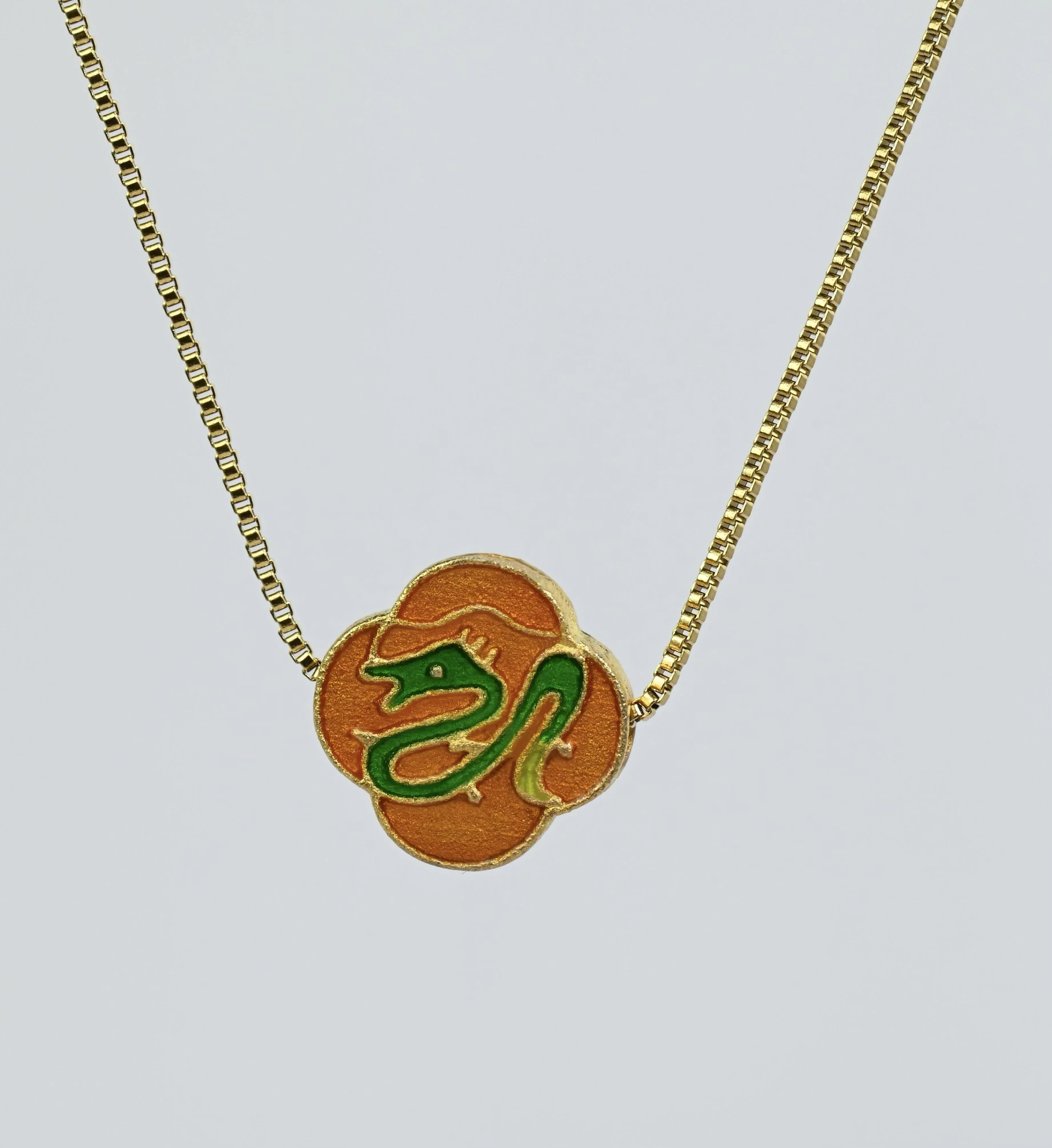 MARILYN TAN JEWELLERY | Lucky Zodiac Gold Chain Pendant Necklace With Enamel Charm - Image 3