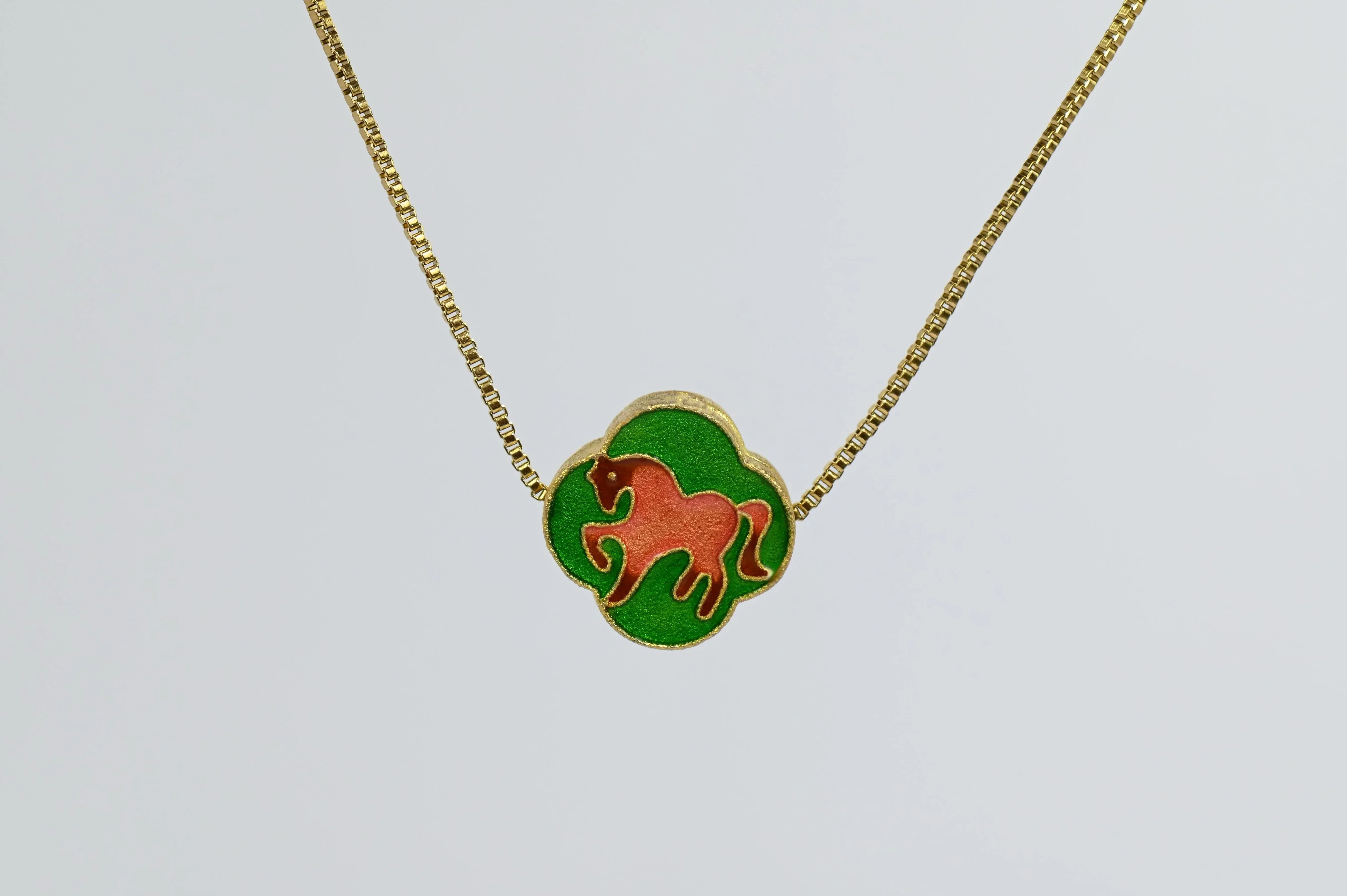 MARILYN TAN JEWELLERY | Lucky Zodiac Gold Chain Pendant Necklace With Enamel Charm - Image 7