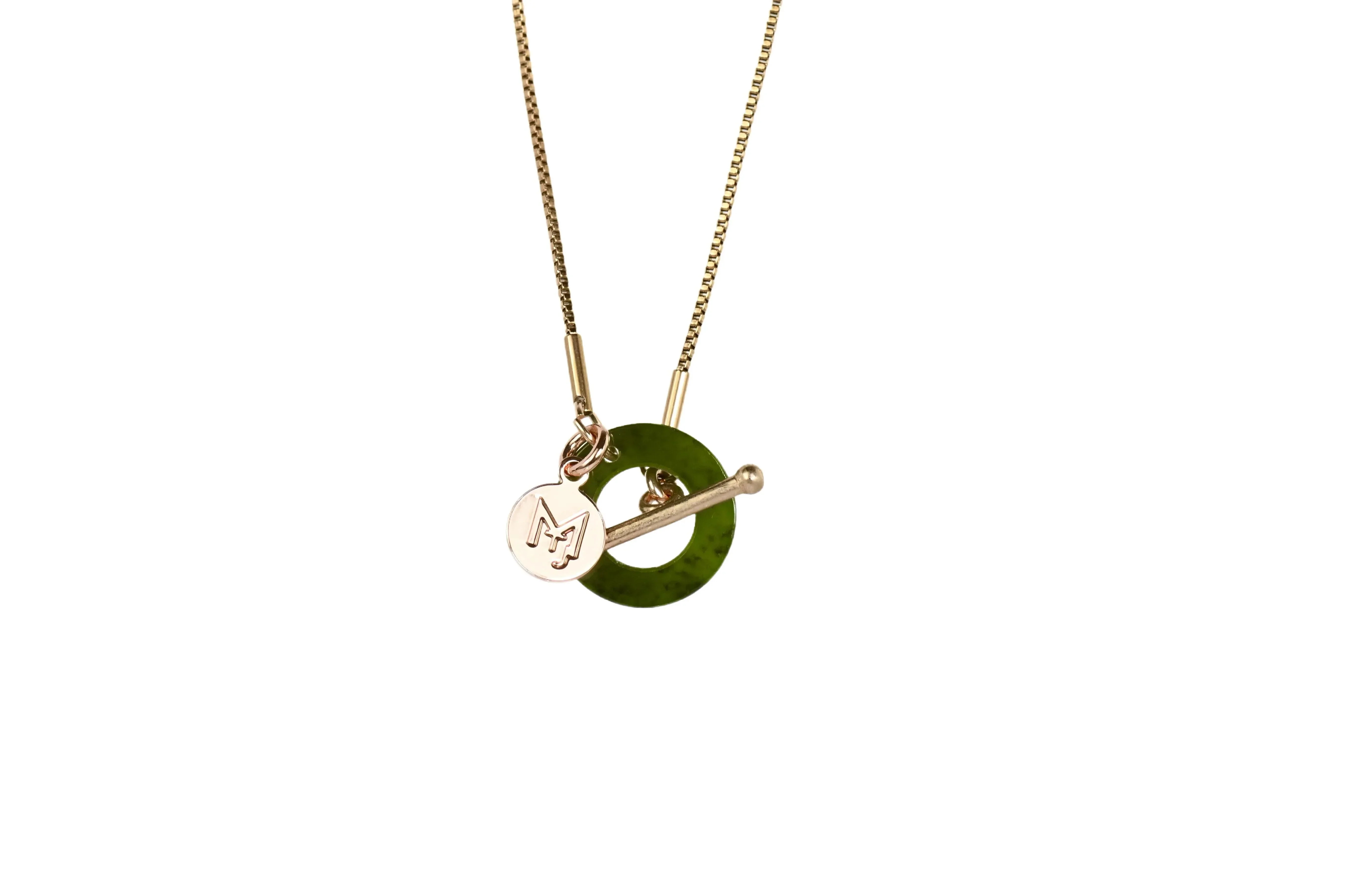 MARILYN TAN JEWELLERY | Nephrite Green Jade Toggle Pendant Necklace - Image 2