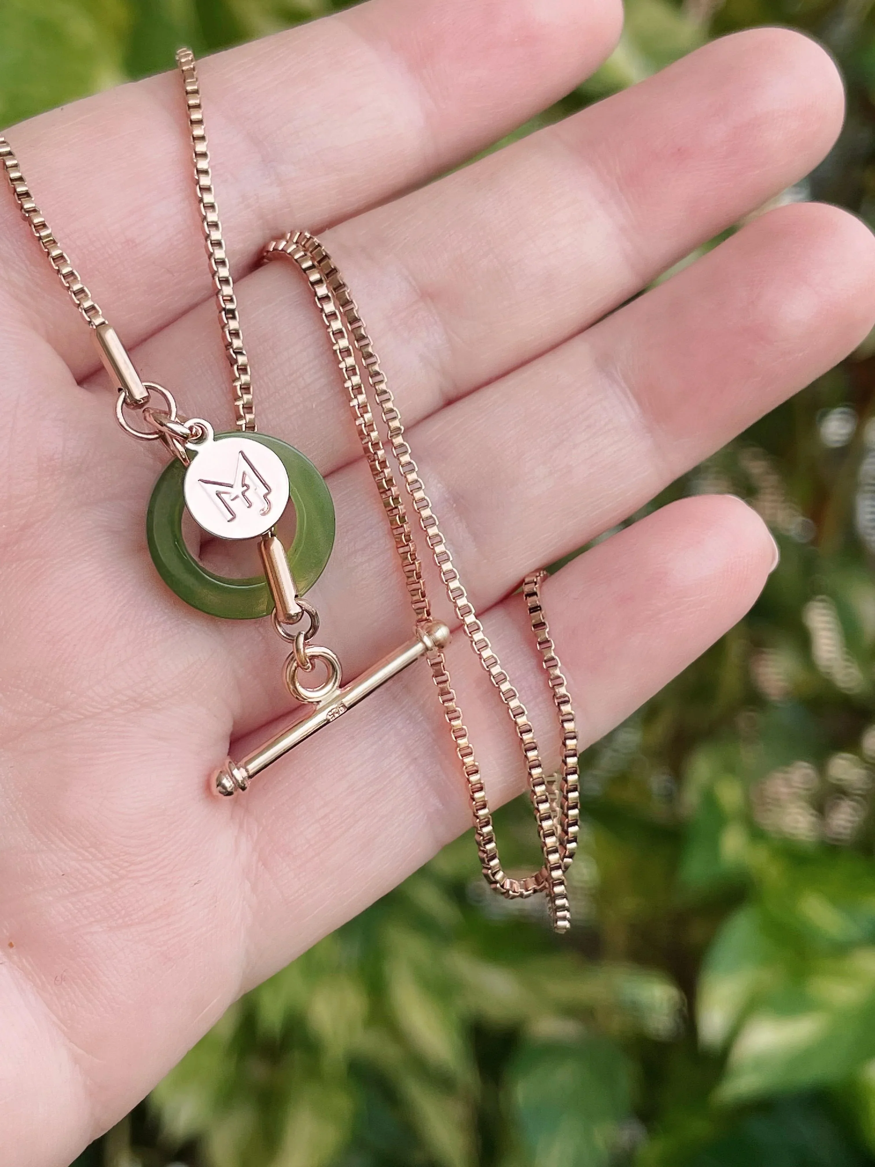 MARILYN TAN JEWELLERY | Nephrite Green Jade Toggle Pendant Necklace - Image 4