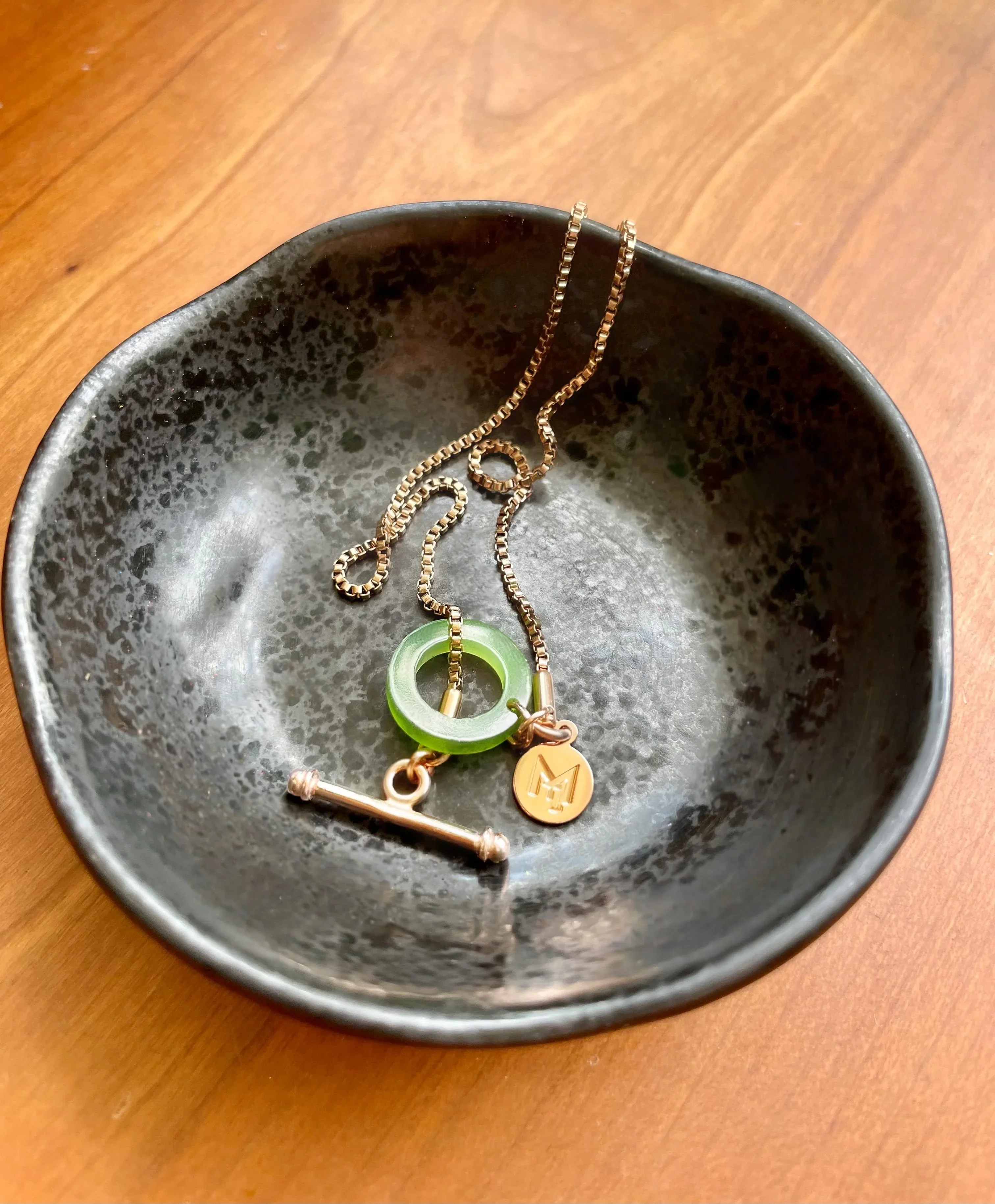 MARILYN TAN JEWELLERY | Nephrite Green Jade Toggle Pendant Necklace - Image 5