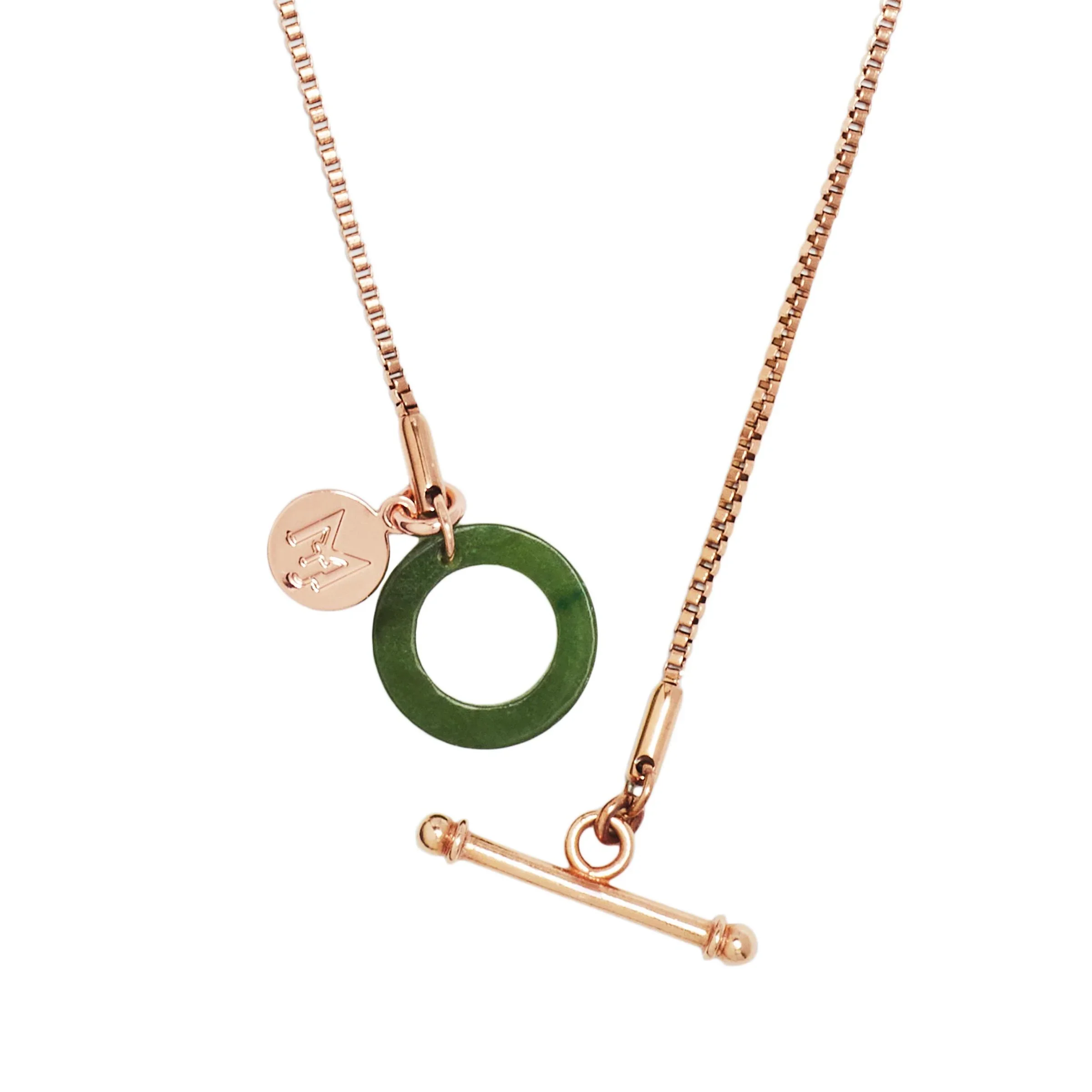 MARILYN TAN JEWELLERY | Nephrite Green Jade Toggle Pendant Necklace - Image 7