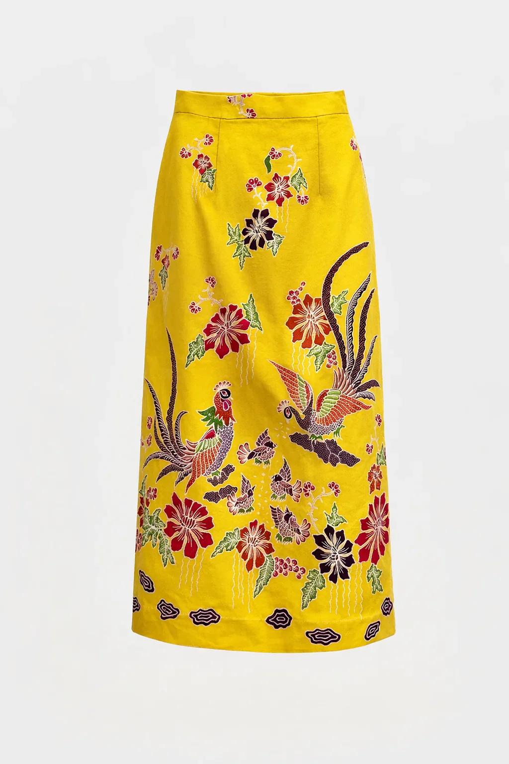 STUDIO GYPSIED | Merak Soleil Batik Column Skirt Bottom Yellow