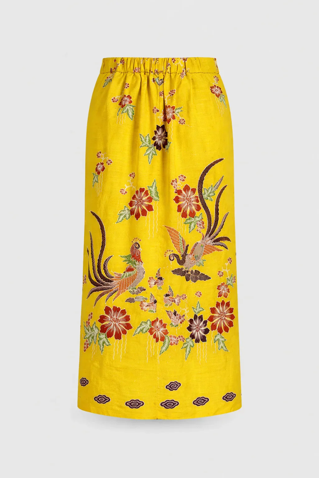 STUDIO GYPSIED | Merak Soleil Batik Column Skirt Bottom Yellow - Image 2