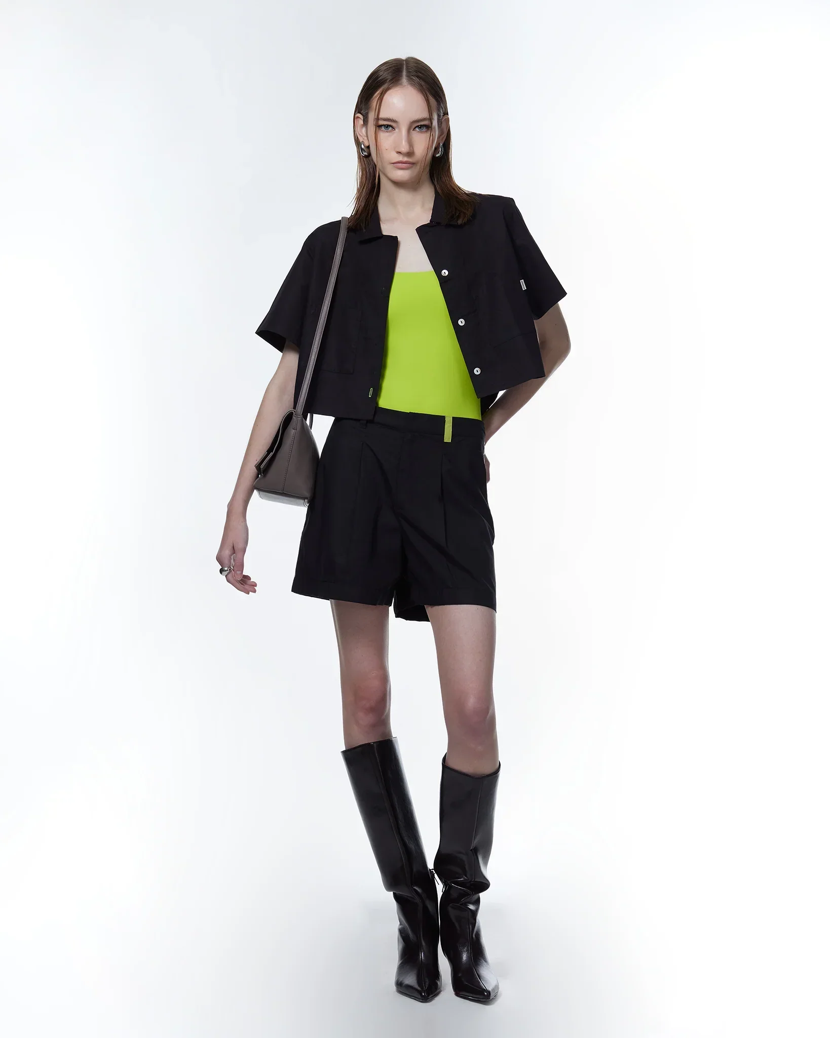 ROCK DAISY | Natalie Tailored TENCEL™ Shorts Black