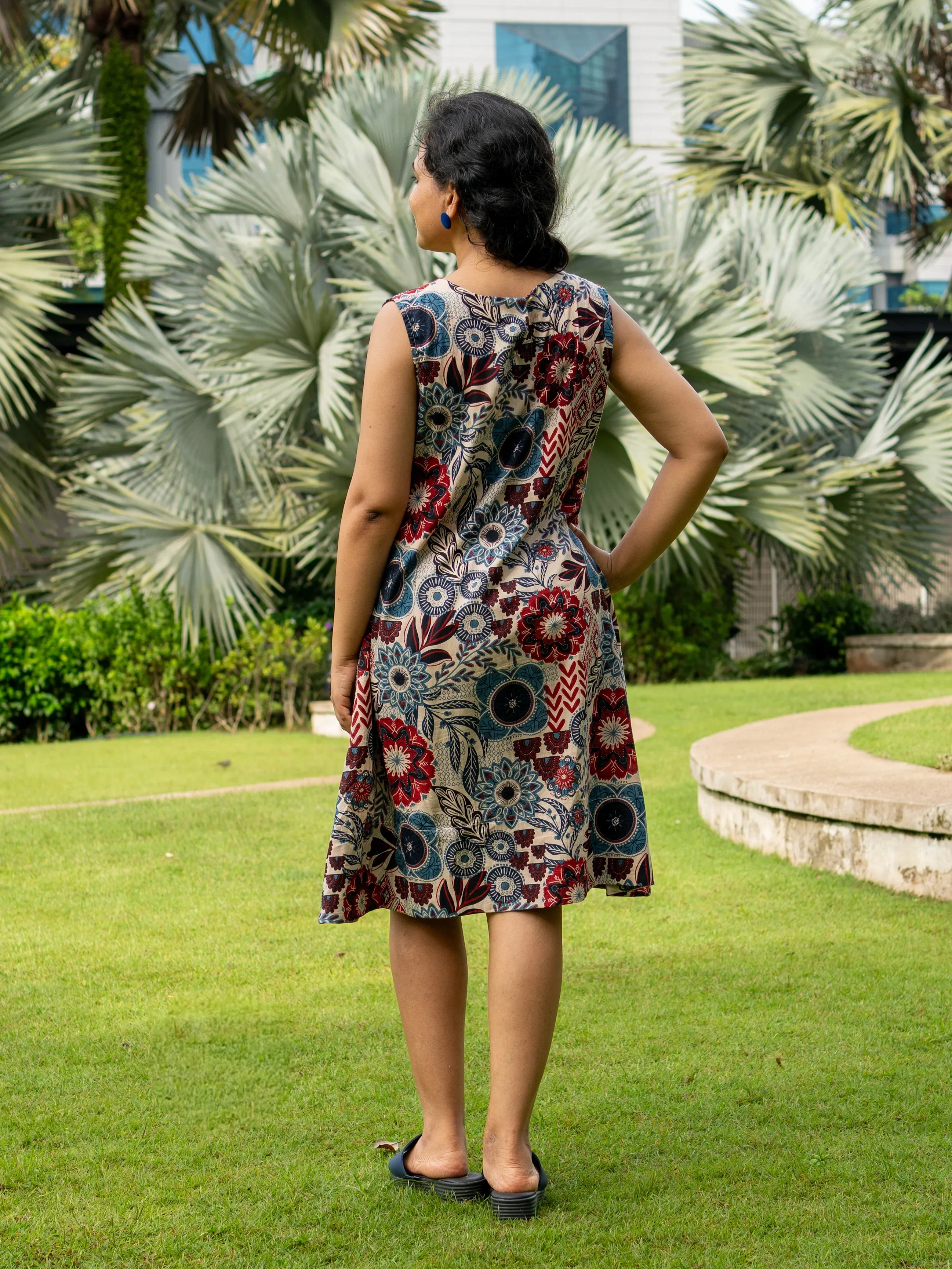 NIMBU | Cambodia Women's A Line Dress with Pockets - Image 3