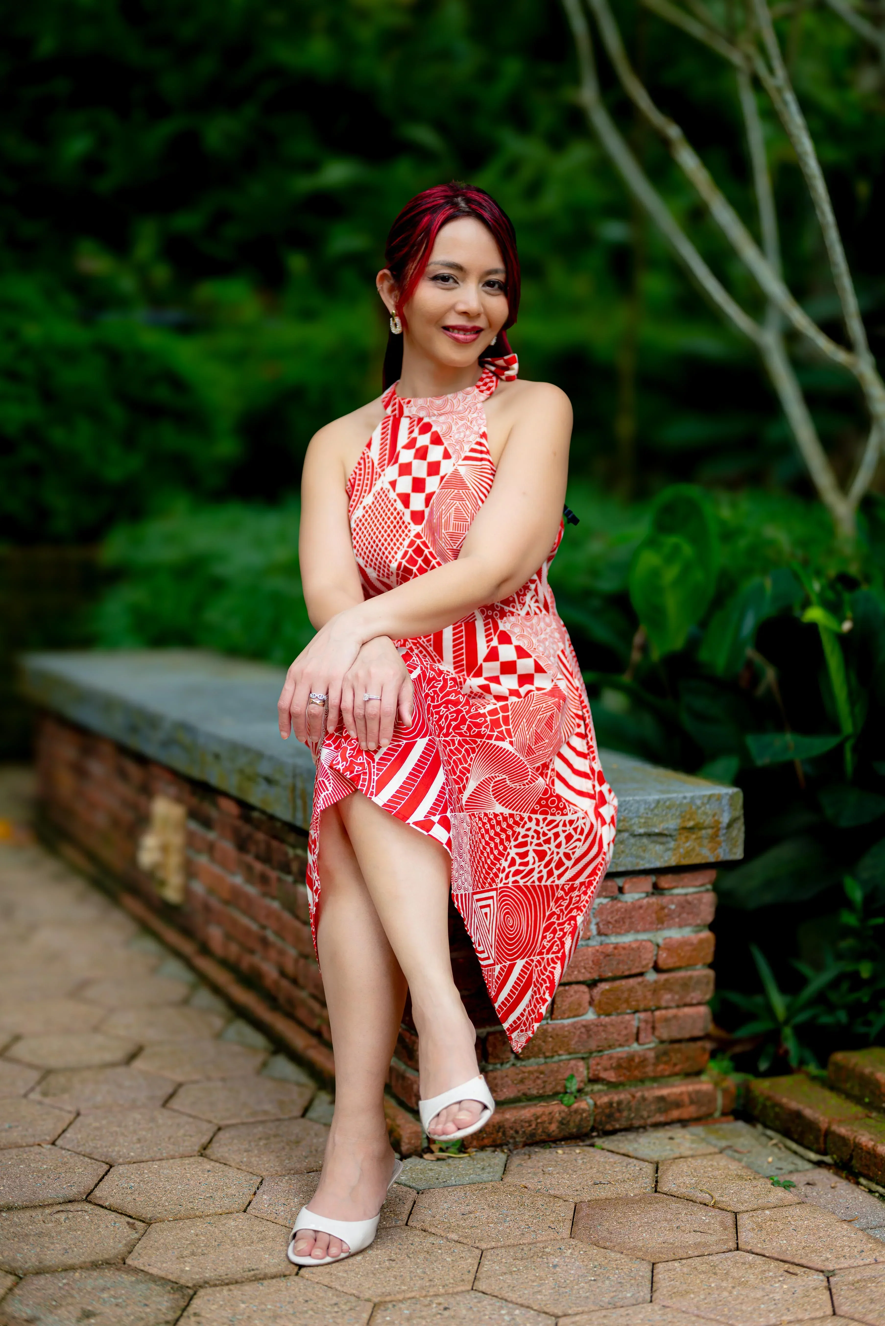 NIMBU | Imperial Women's Short Halter Dress with Pockets - Image 2