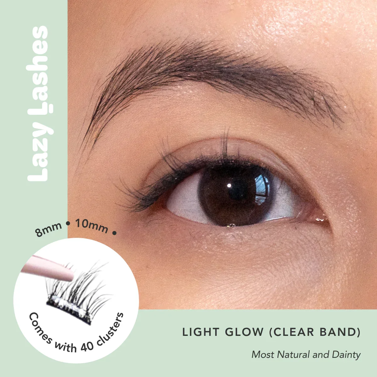 NODSPARK | Clear Band Everyday Light Glow Lazy Lashes - Image 2