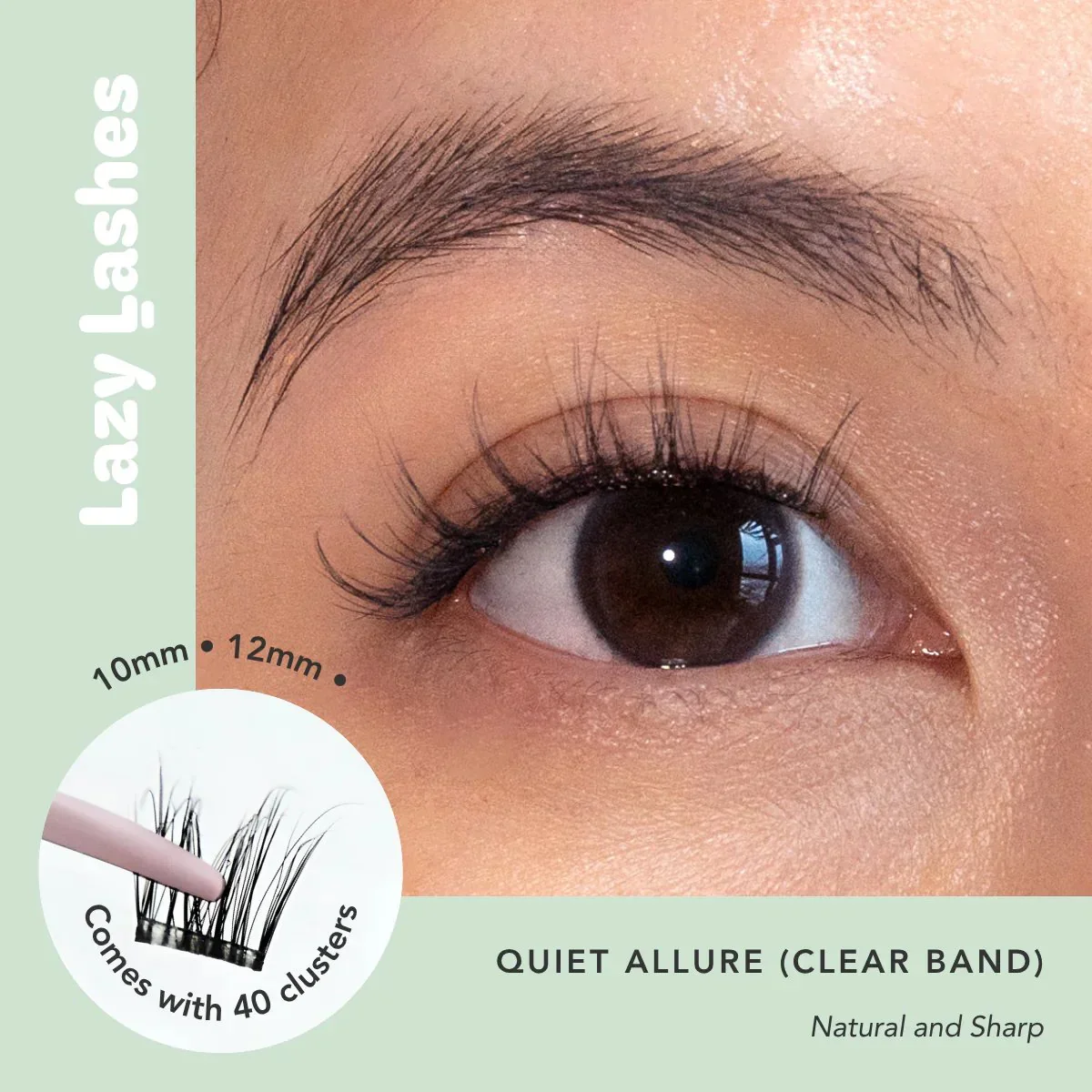 NODSPARK | Clear Band Everyday Quiet Allure Lazy Lashes - Image 2