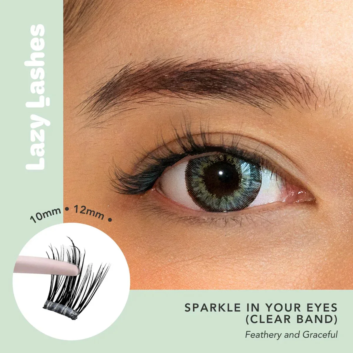 NODSPARK | Clear Band Everyday Sparkle In Your Eyes Lazy Lashes - Image 5