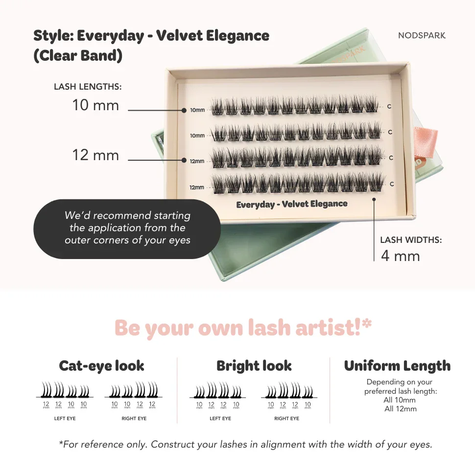 NODSPARK | Clear Band Everyday Velvet Elegant Lazy Lashes - Image 5