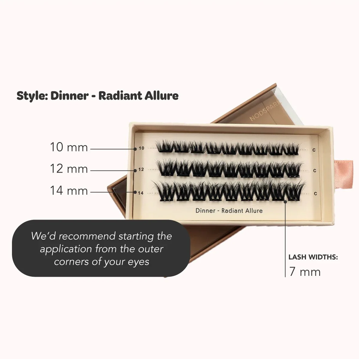 NODSPARK | Dinner Radiant Allure Lazy Lashes - Image 3