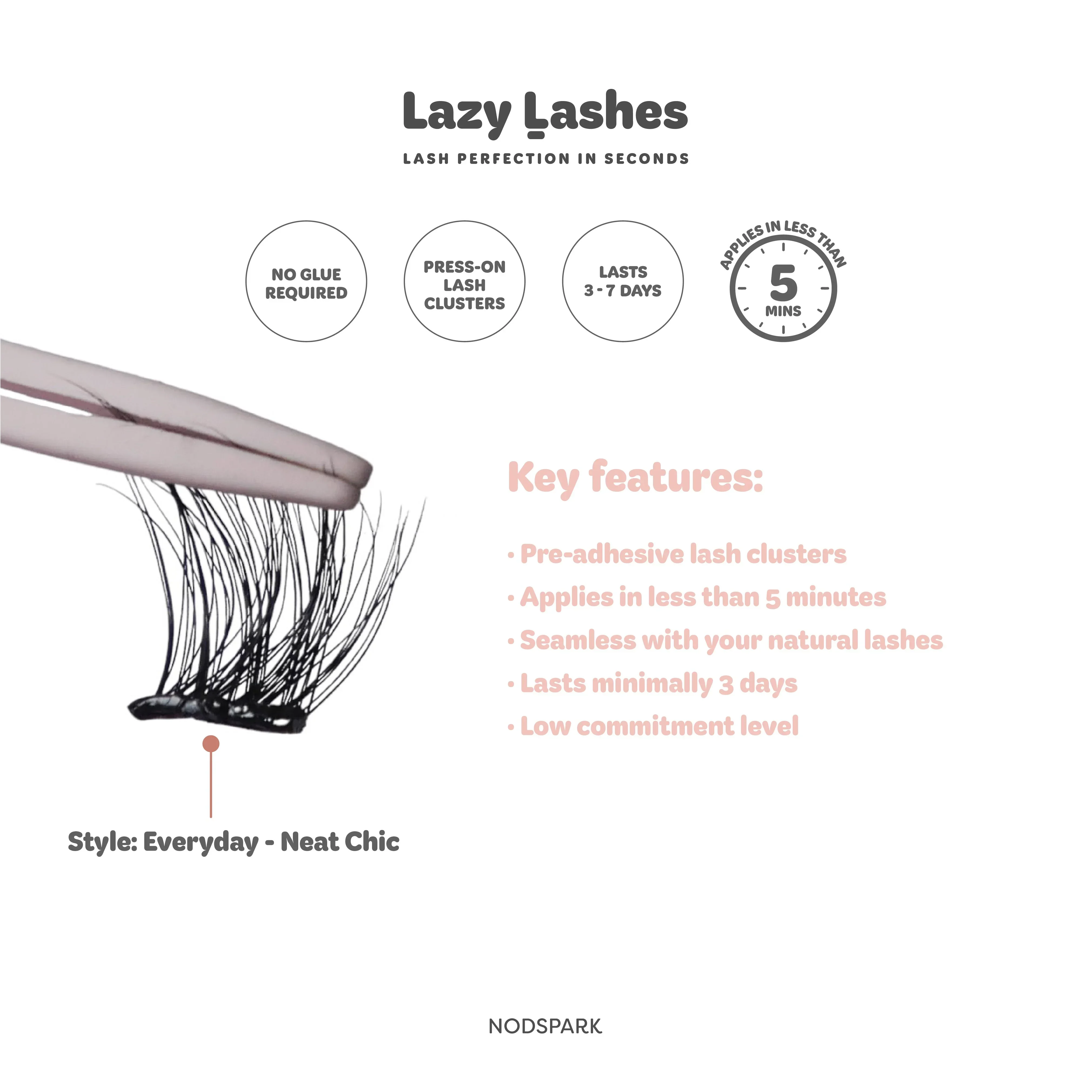 NODSPARK | Everyday Neat Chic Lazy Lashes - Image 5