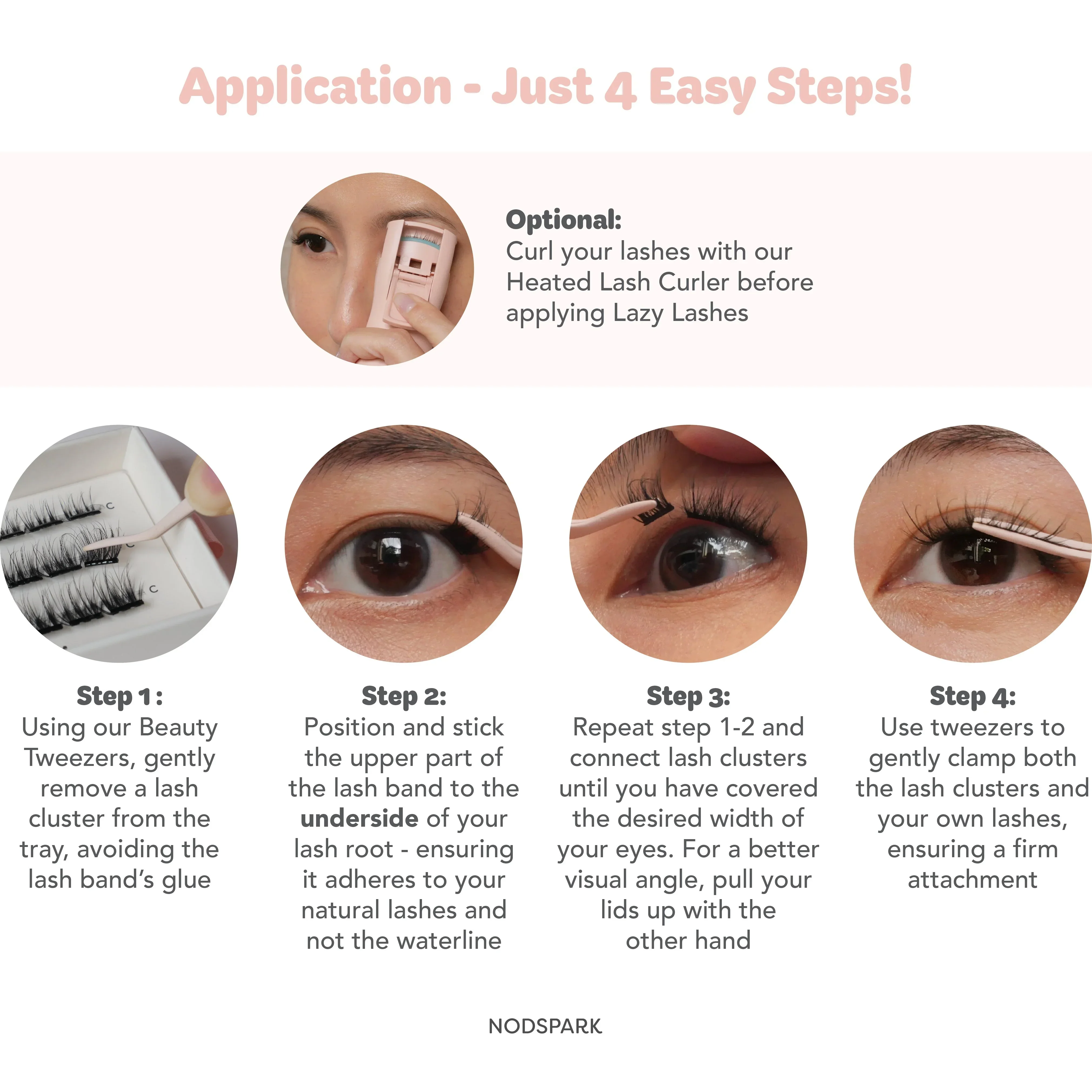 NODSPARK | Everyday Sparkle In Your Eyes Lazy Lashes - Image 5