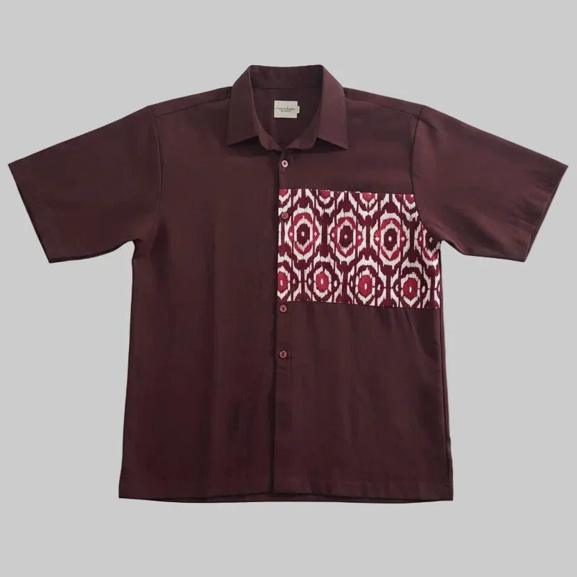 NYANA NYANA | Camp Shirt Batik Patchwork - Image 4
