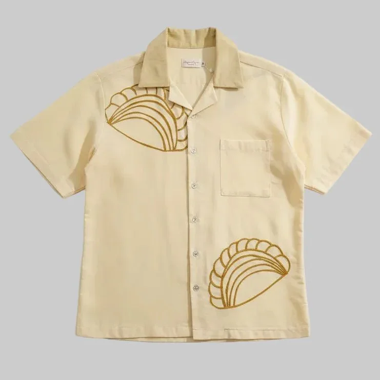 NYANA NYANA | Kopi Karipap Embroidery Camp Shirt