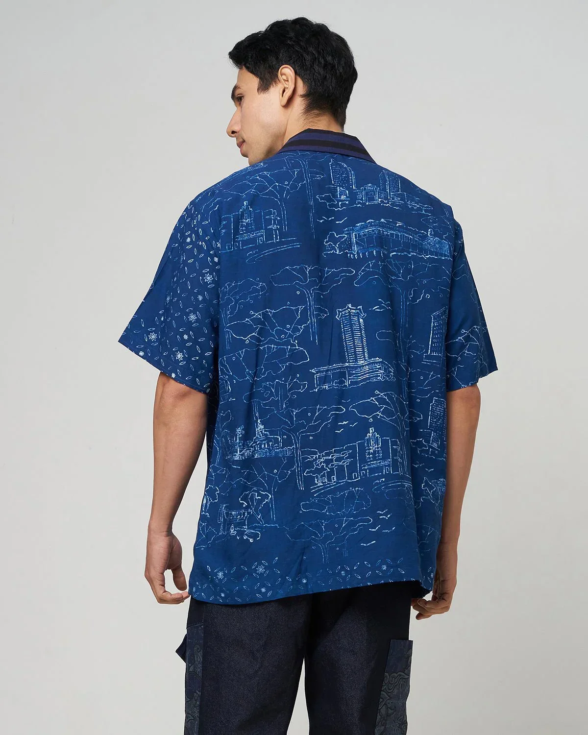NYANA NYANA | OekoTex Orchard Road Batik Camp Shirt - Image 2