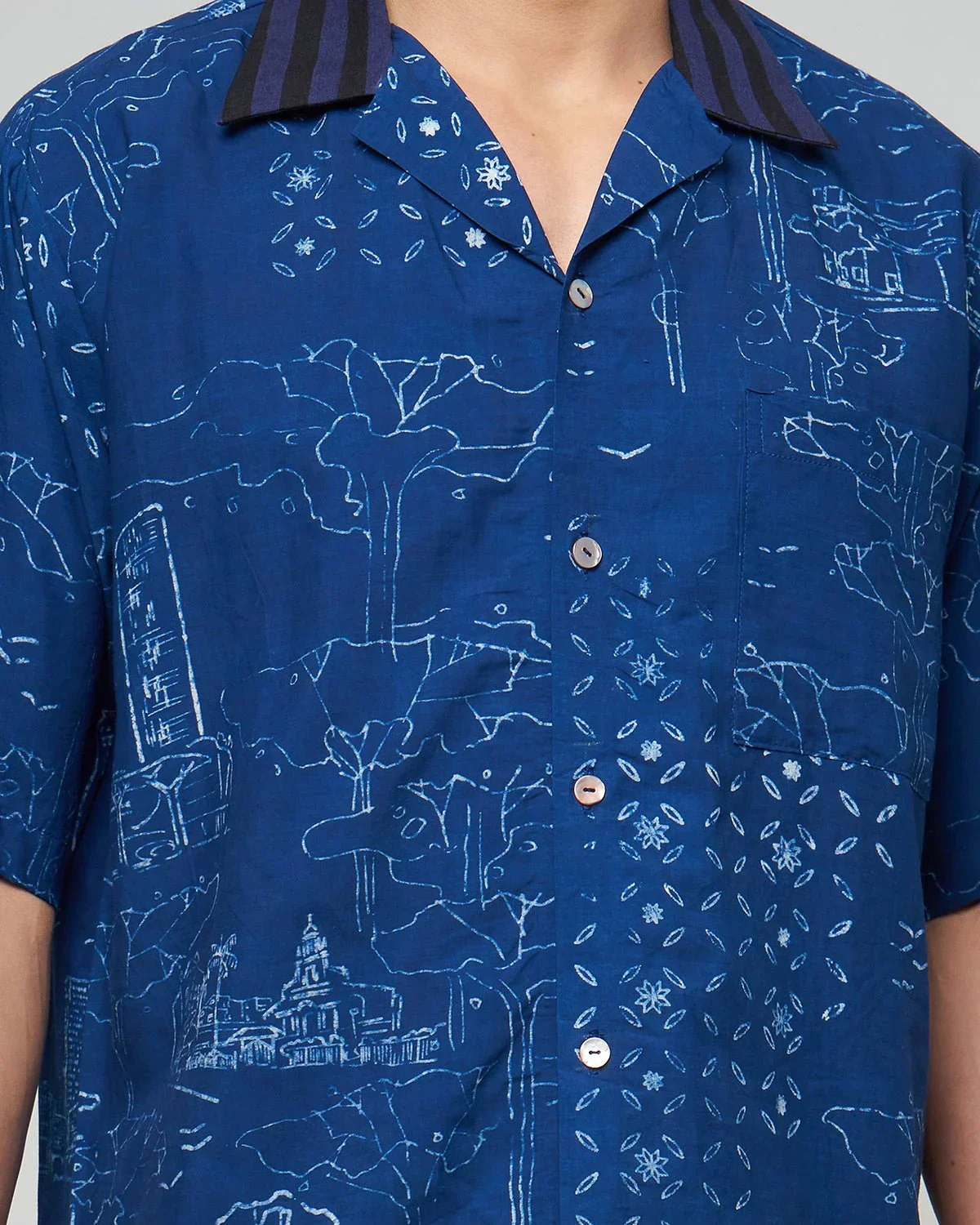 NYANA NYANA | OekoTex Orchard Road Batik Camp Shirt - Image 4