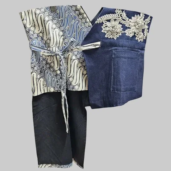 NYANA NYANA | Patchwork Embroidery Batik Obi Belt - Image 10