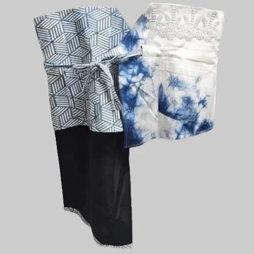 NYANA NYANA | Patchwork Embroidery Batik Obi Belt - Image 14