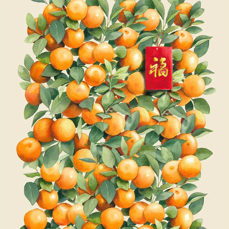 SINGLAPA | "Kum" Orange Tree Tea Towel - Image 4