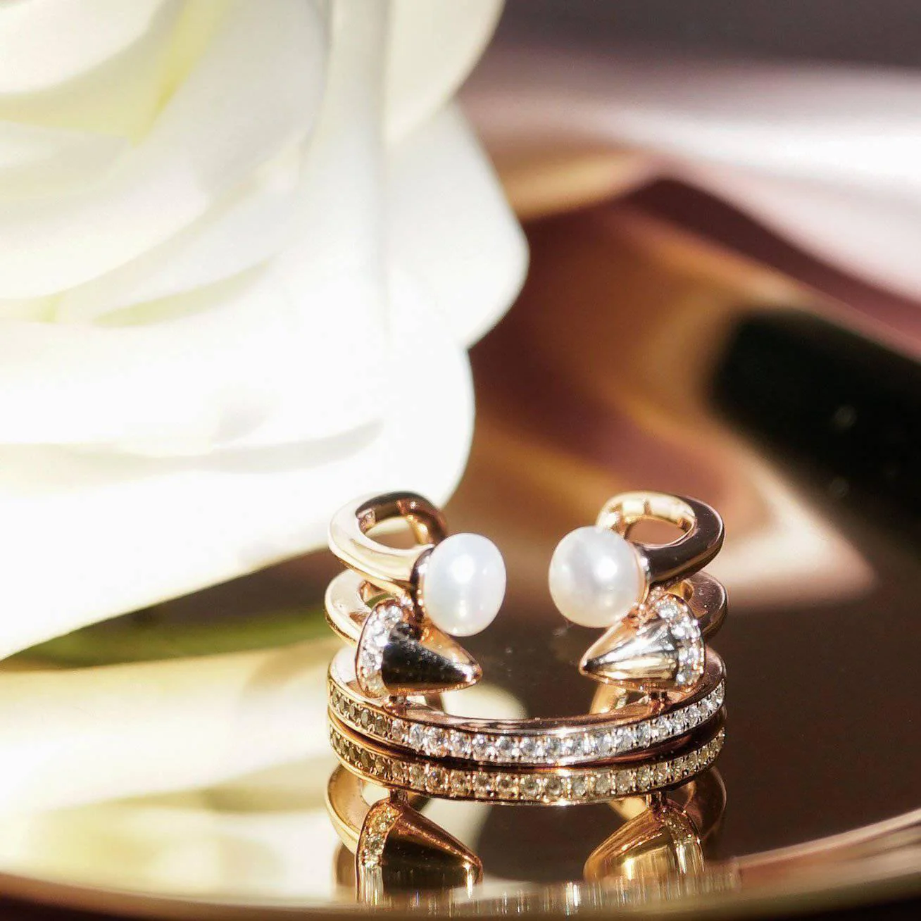 PEARLY LUSTRE | Asian Civilisations Museum Freshwater Pearl Ring WR00013 | ACM Collection - Image 7